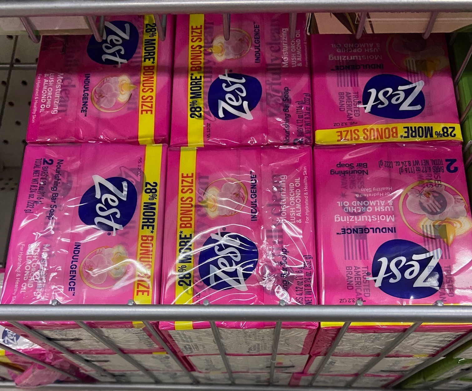 Zest Lush Orchid & Almond Oil Moisturizing Bar Soap 4.12 Oz Each 12 Bars Total