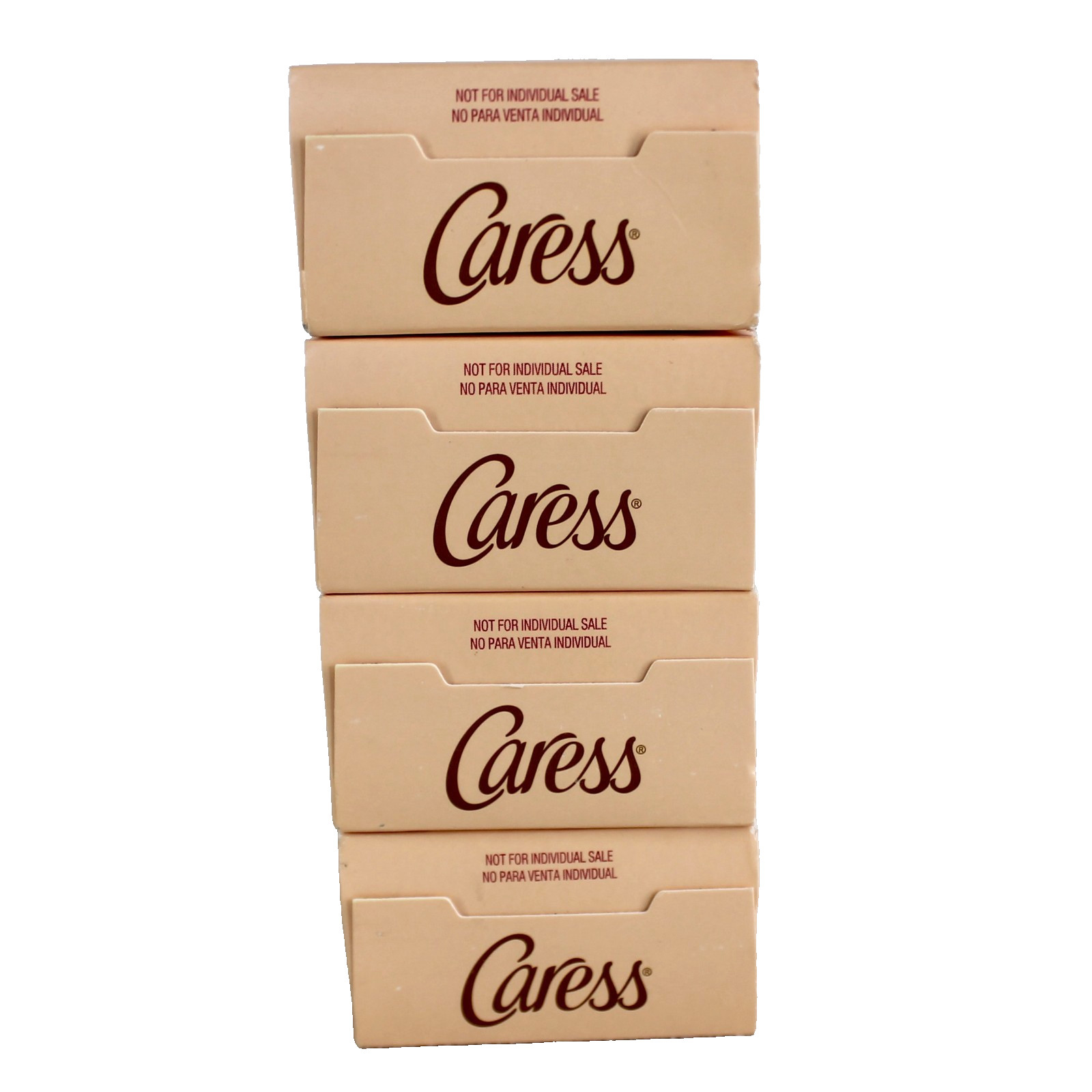 Caress Daily Silk Beauty Bar Soap Pack of 4 White Peach Orange Blossom