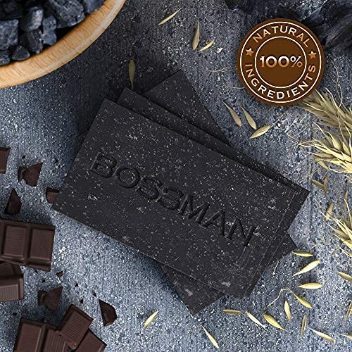 Bossman 6-Pack Bar Soap – All Natural Beard Wash Shampoo & Body Wash