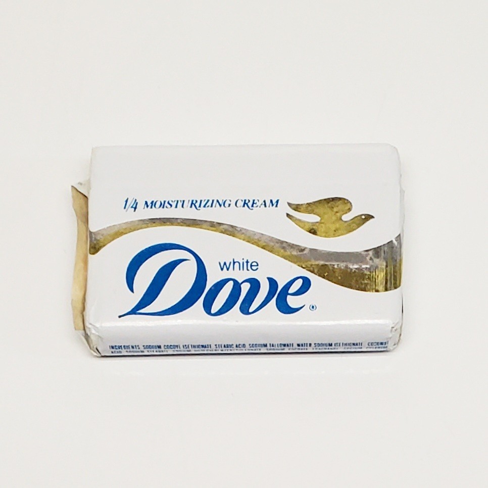 Vintage White Dove Bar Soap Bath 1/4 Moisturizing Cream 1.5oz NOS Made In USA
