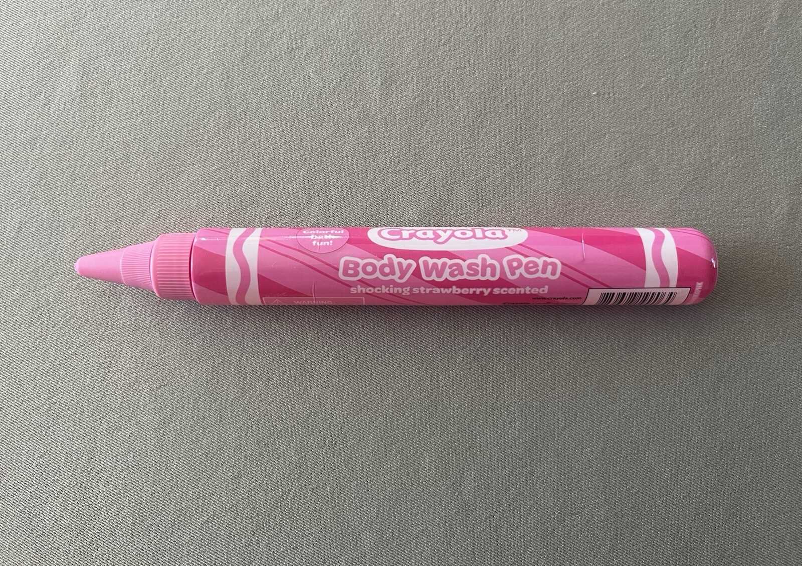 1.9 Oz. Crayola Bathtub Body Wash Pen In Shocking Strawberry, For Ages 3+, New!