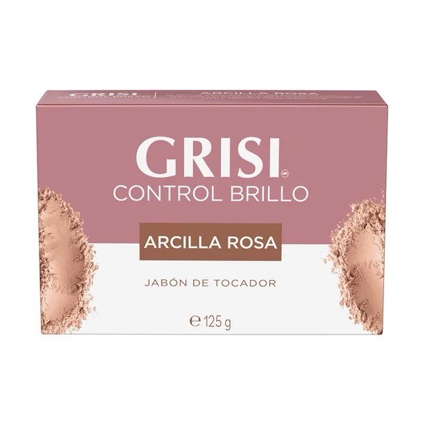 3 JABONES GRISI 🇲🇽 ARCILLA ROSA (125g c/u) – Pink Clay Cleansing Bar (3 Pack)
