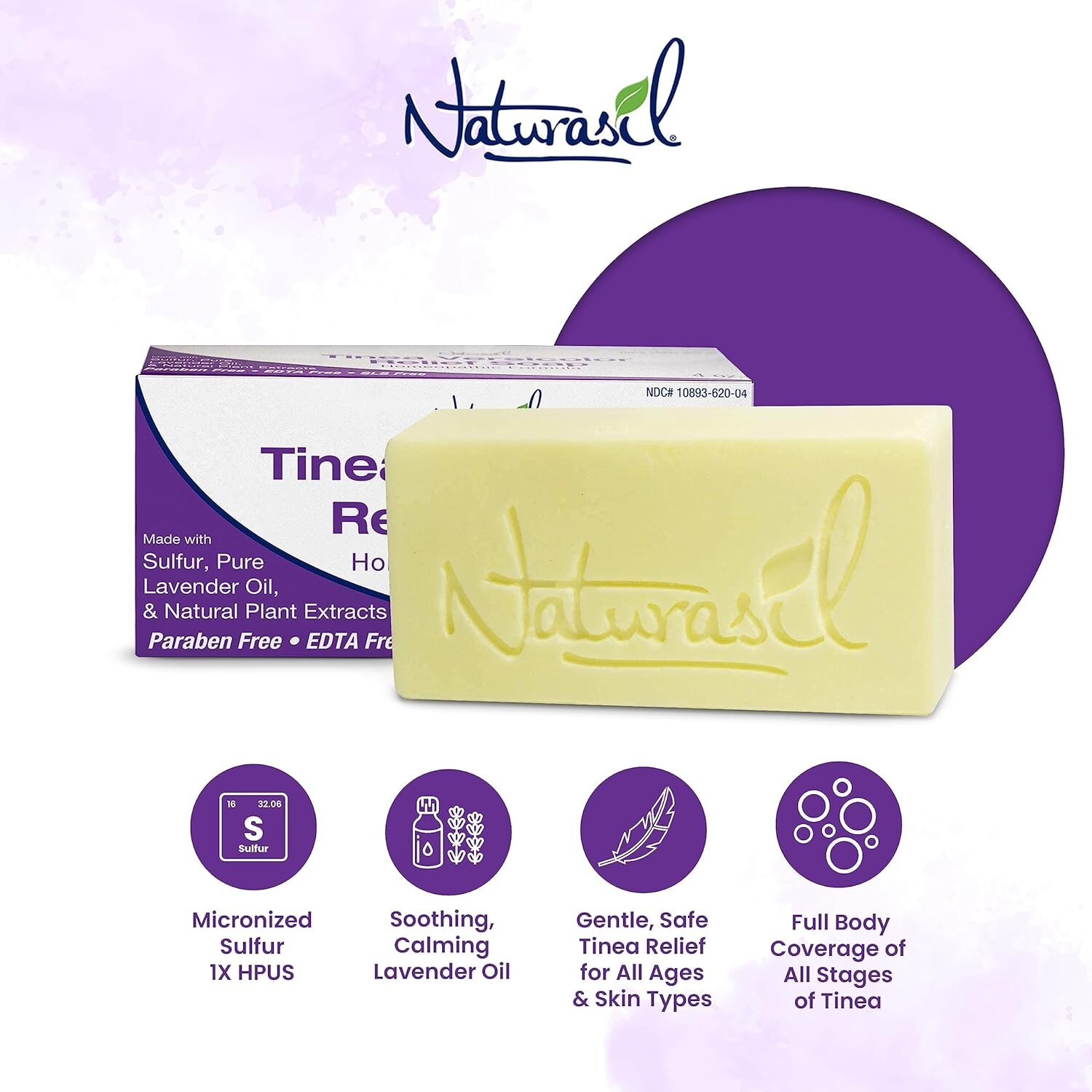 • Naturasil Homoeopathic Remedies Soap for Tinea Versicolor, 4 Ounce