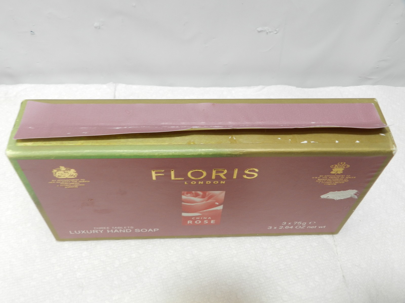 Floris London China Rose Bouquet Triple Milled Luxury Hand Soap 3 x 2.64 oz N60J