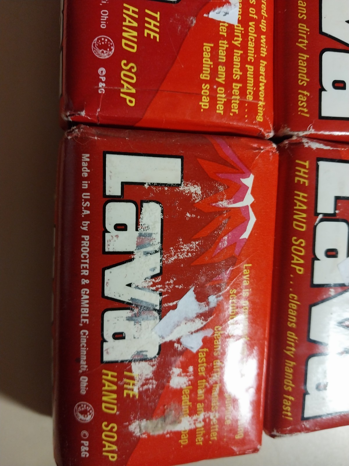 4 bars of lava soap new regular size