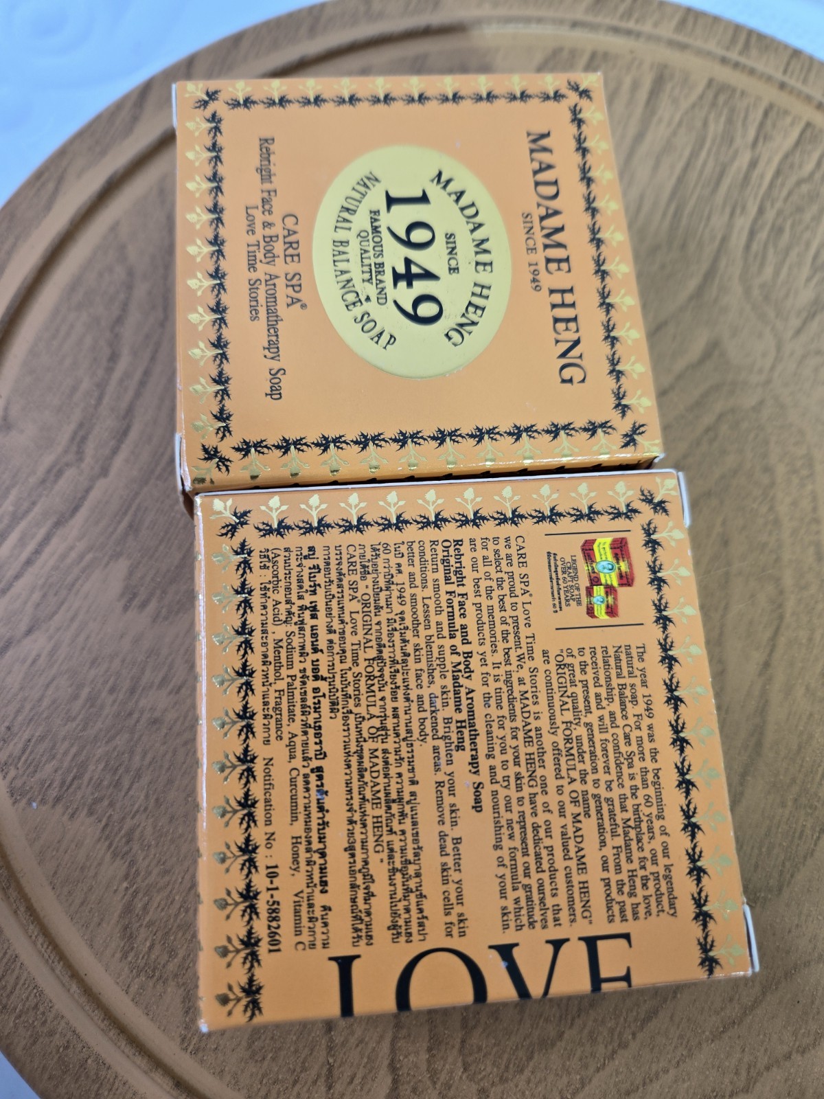 Lot Of 2 Madame Heng Original Herbal Soap Nature Balance Aromatherapy Care Spa