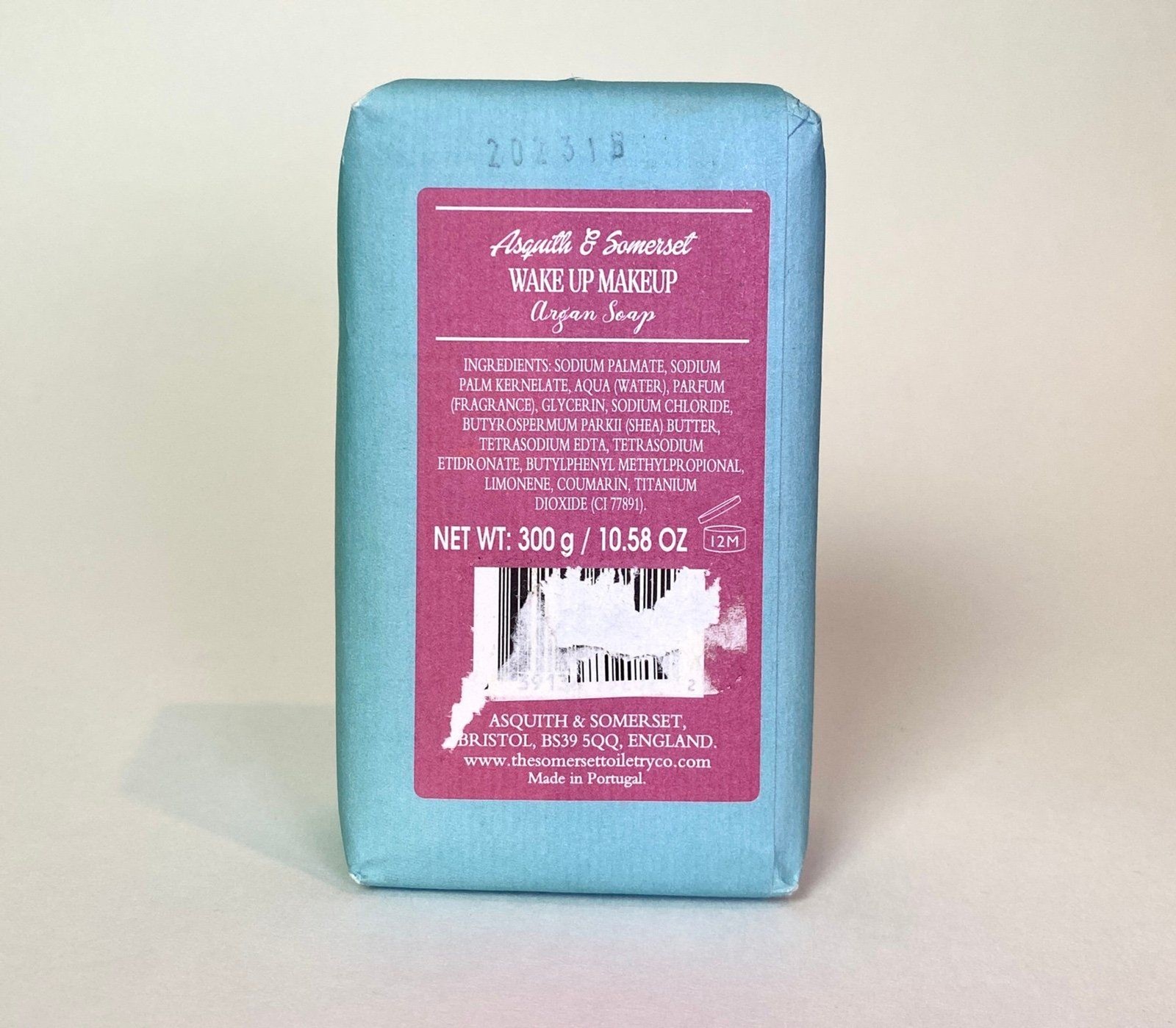 Asquith & Somerset England “Wake Up Make Up” Argan Soap Bar 10.58 oz New Sealed