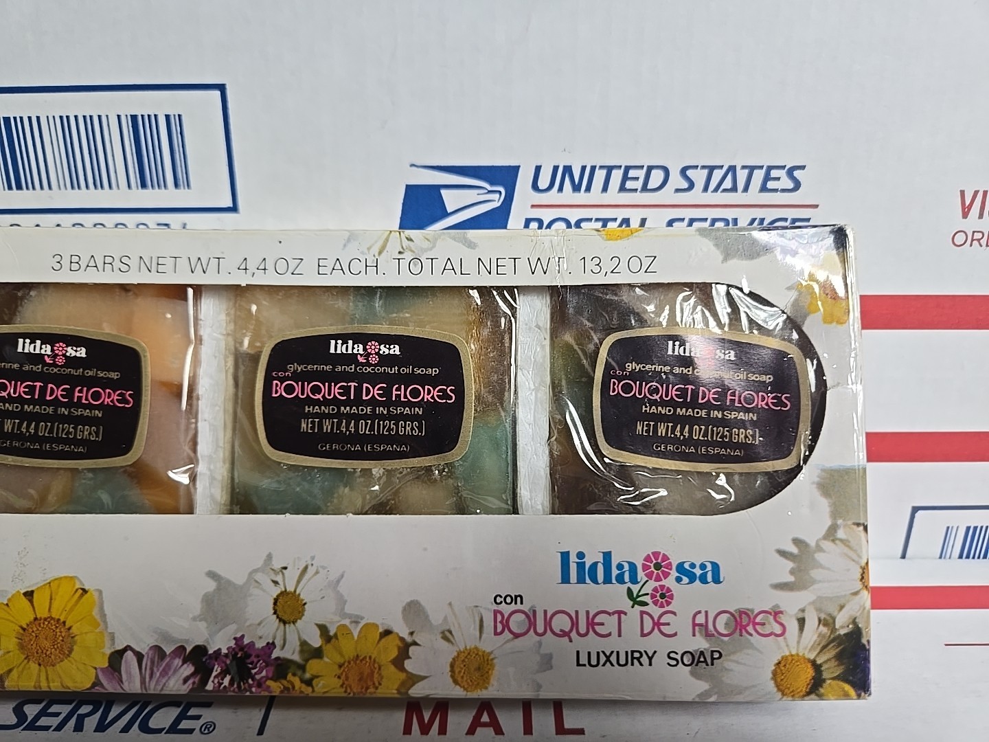 Lidasa Bar Soap 3 Pack, 4.4 Oz Each, Bouquet De Flores Luxury Soap Set, Spain