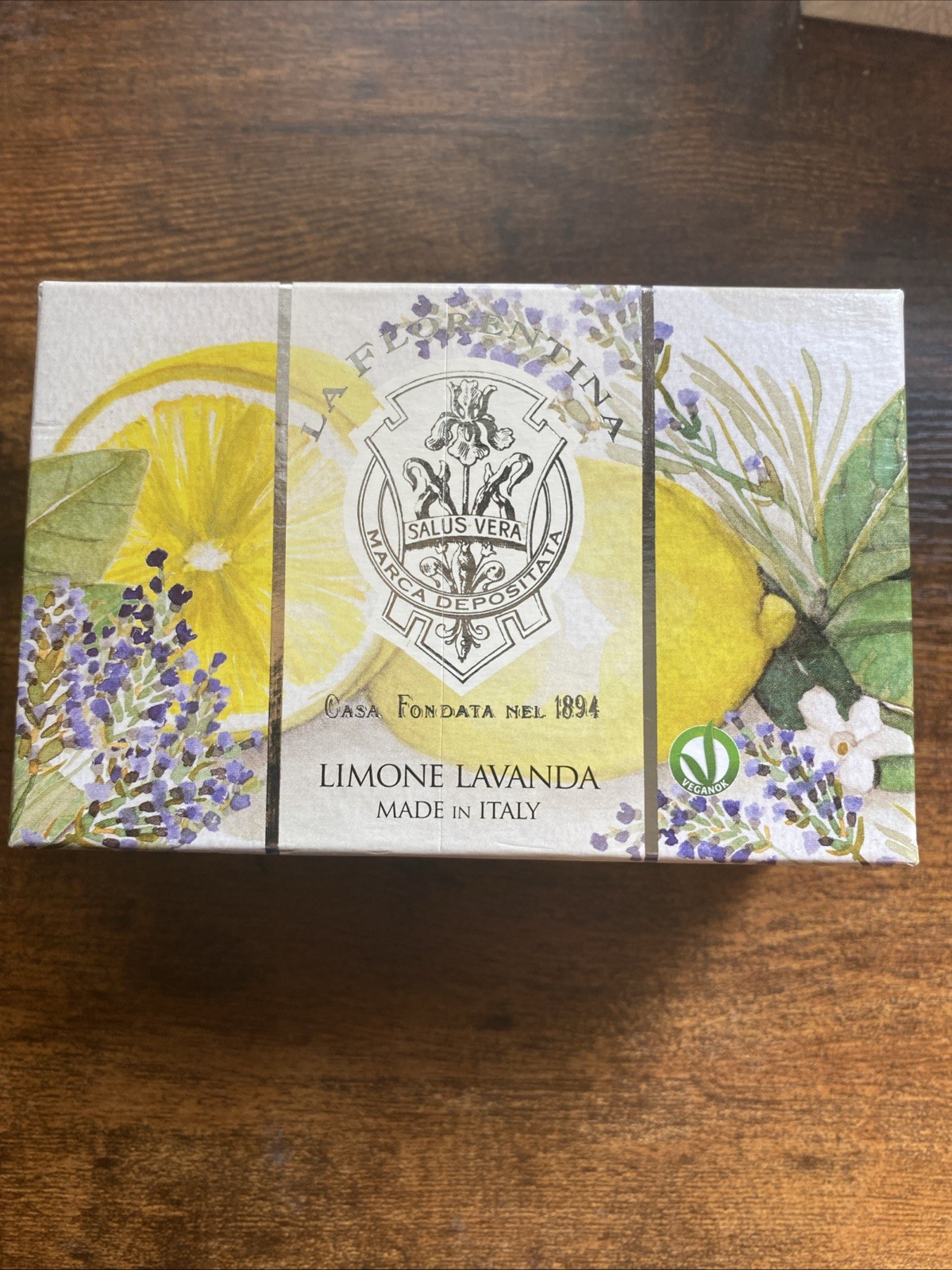 La Florentina Luxury Bar Soap Limone Lavanda Made In Italy 300g