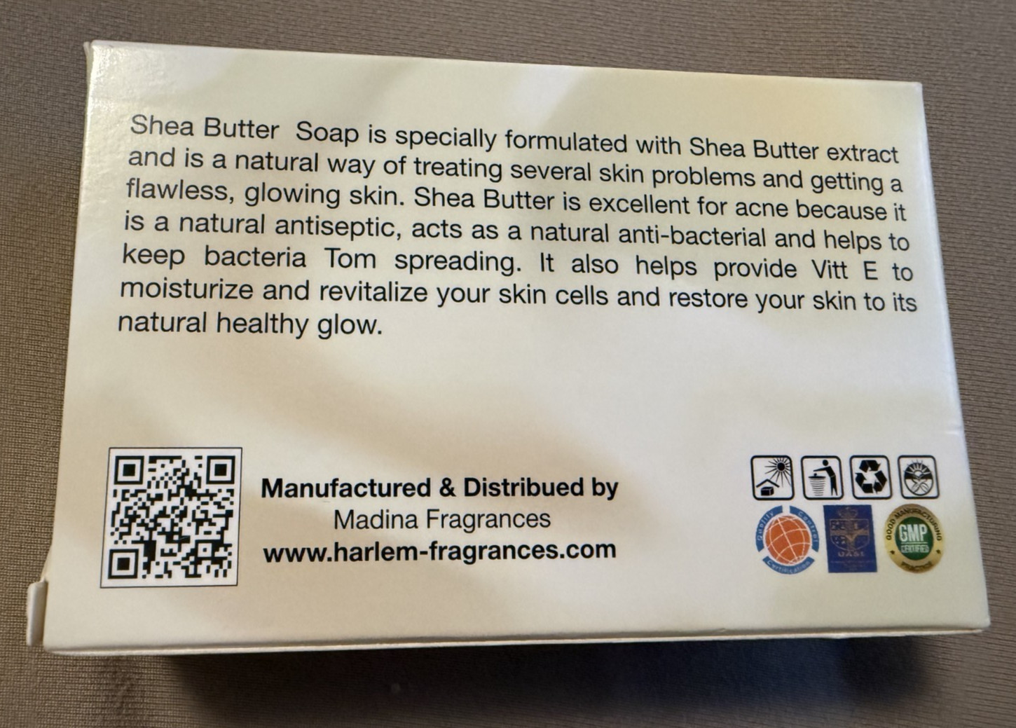 Shea Butter Soap, 100% Natural and Handmade Soap, Moisturizing & Gentle, 4.76oz