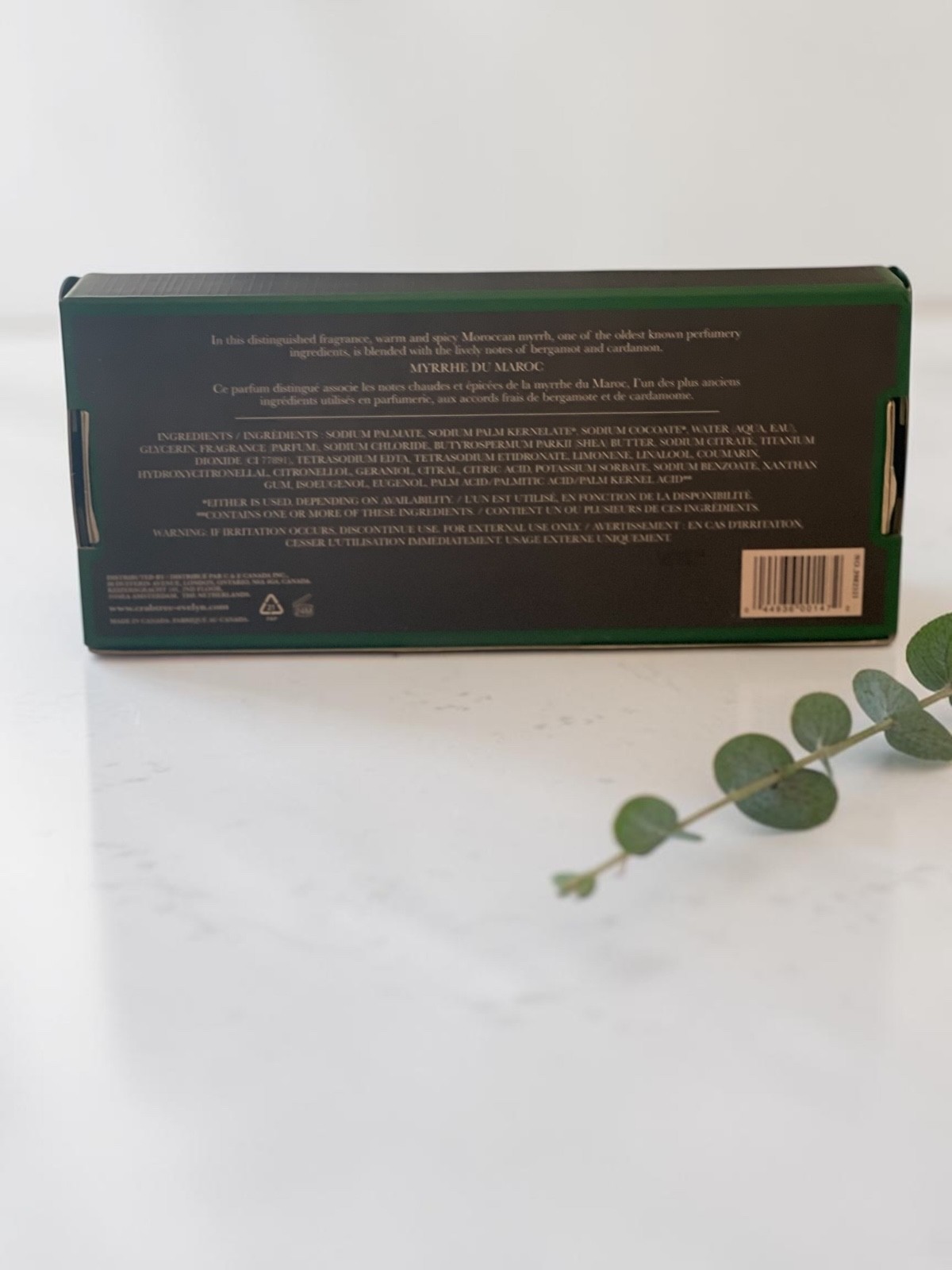 Crabtree & Evelyn Moroccan Myrrh Body Bar Soap Set 3 x 5.29oz Men’s Gift Box