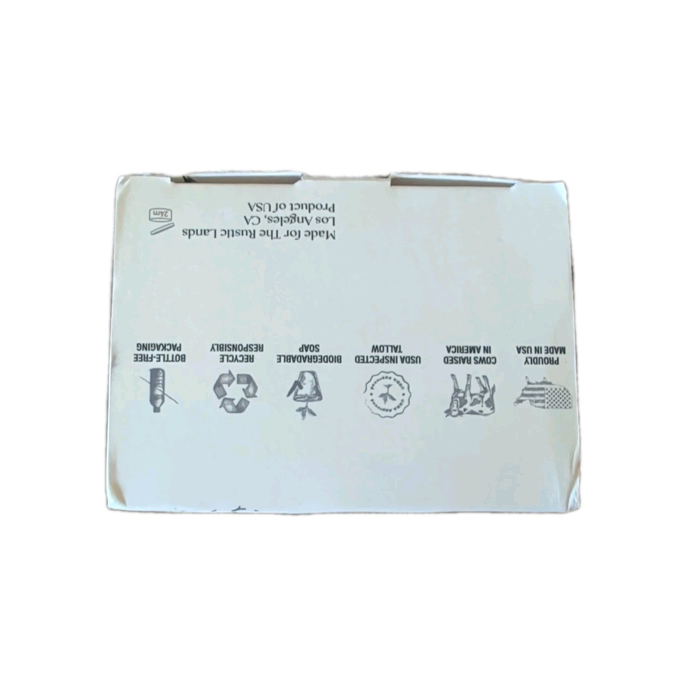 The Rustic Lands Tallow Soap made with raw honey & organic olive oil.4 Bars 5 oz