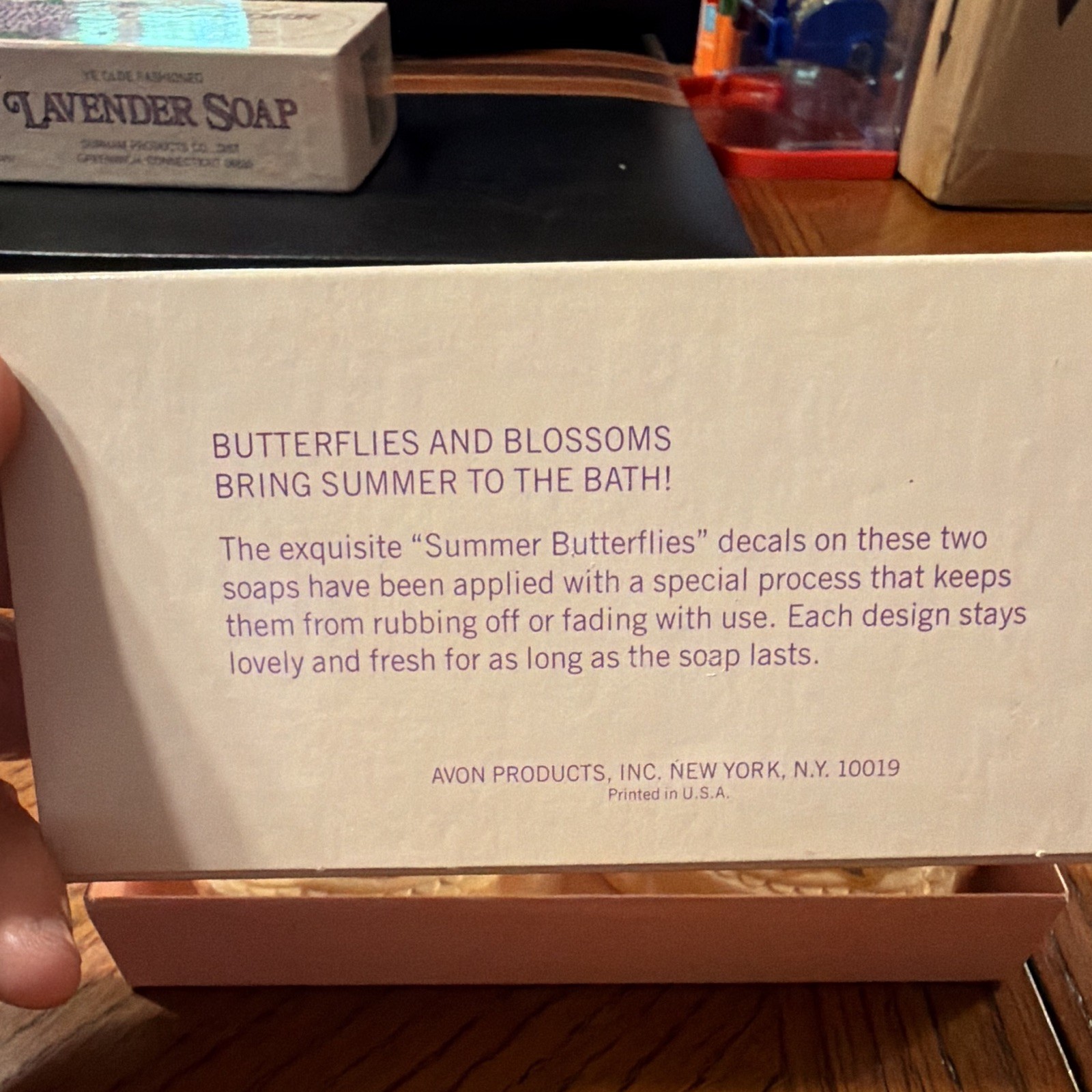 Avon Summer Butterflies Fragranced Hostess Soaps Set of 2, Total 6 oz