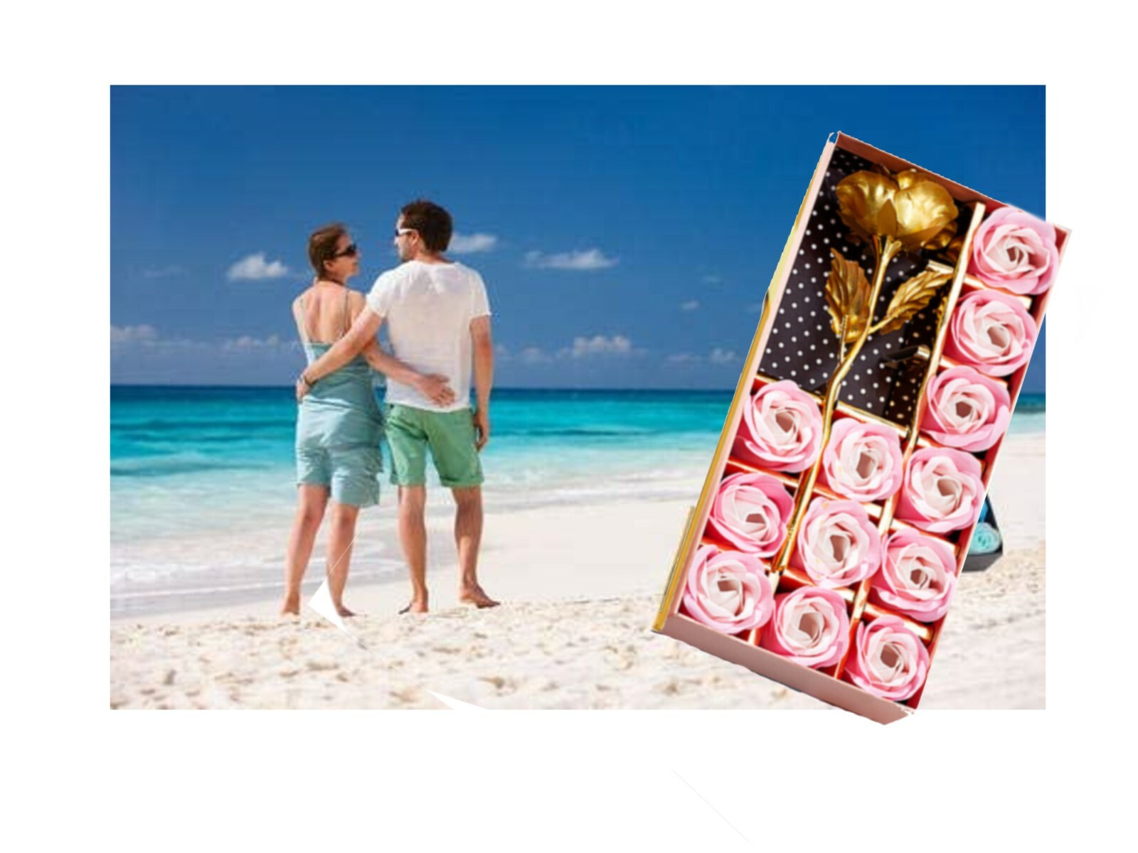 Flower Soap Gift Box (Free Shipping from U.S.A)
