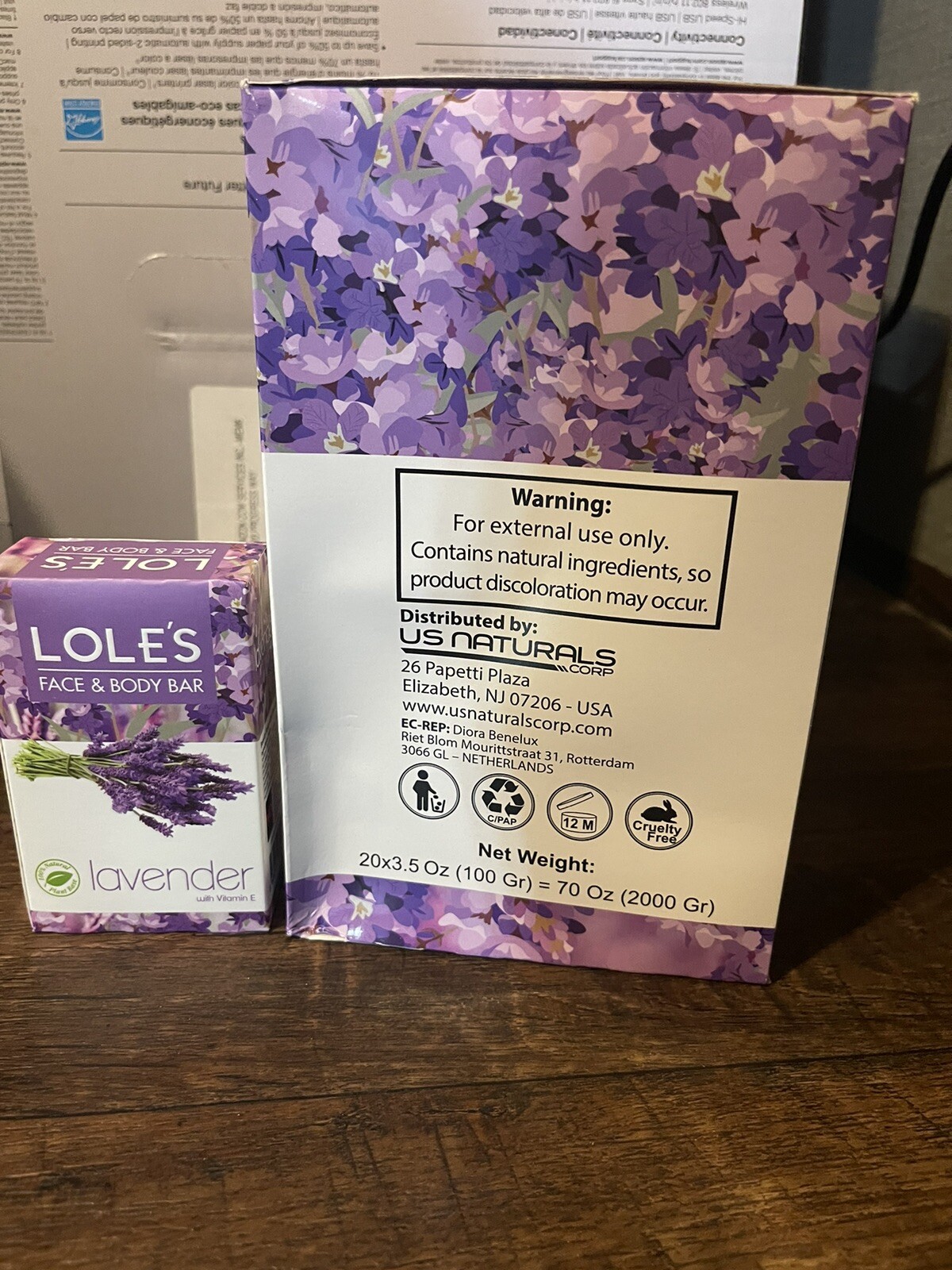NEW LOLE’S Face & Body Bars Soap Lavender￼ W/ Vitamin E