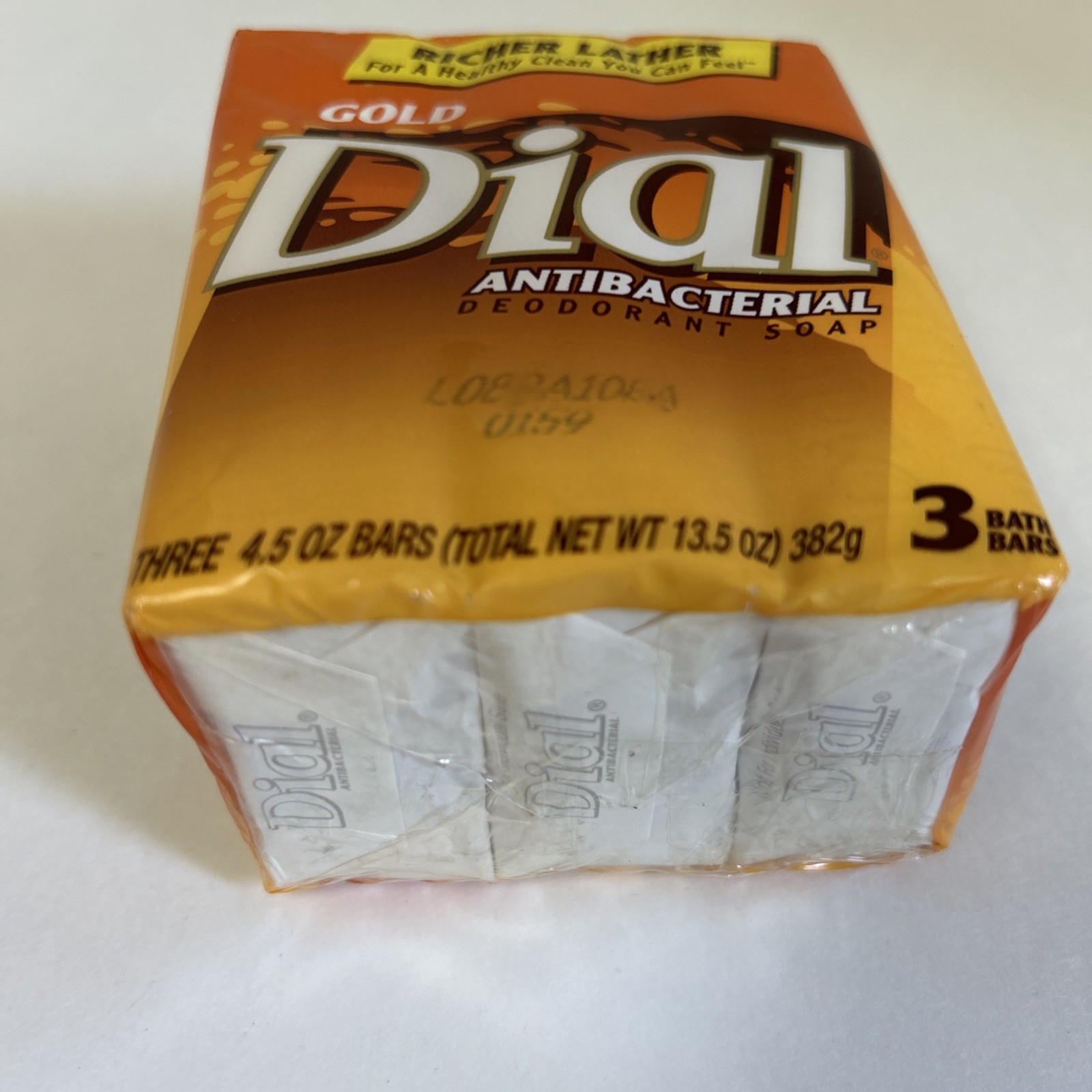 Gold Dial Antibacterial Deodorant Bar Soap 1999 New Old Stock 3 Bars