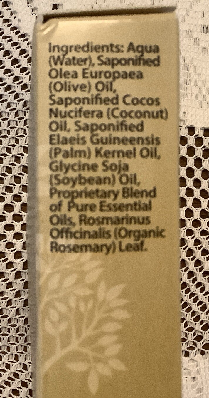 Plantlife Rosemary Tea Tree Exfoliating Aromatherapy Herbal Soap 4.5 Oz Bar NIP