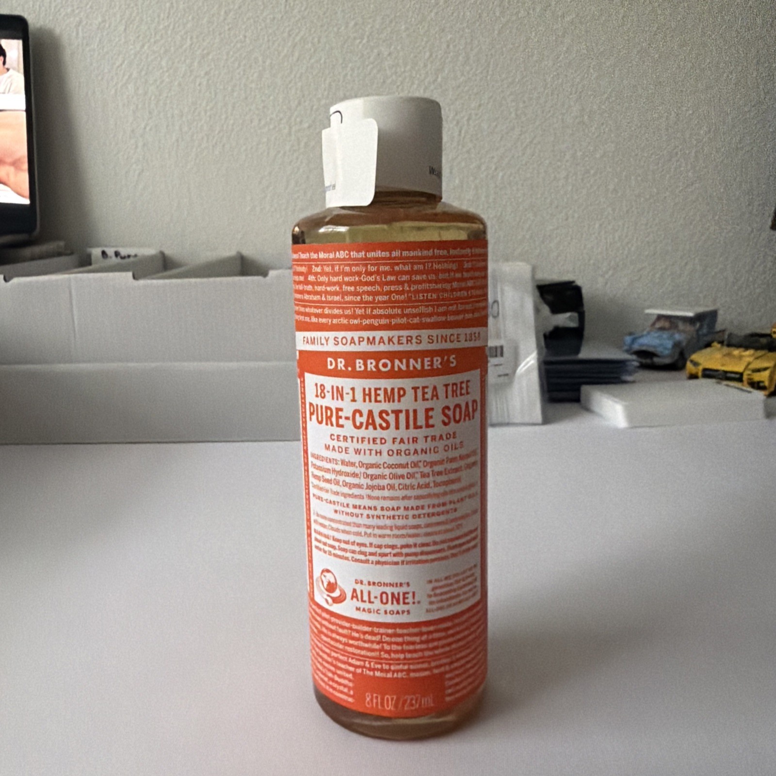 Dr. Bronner’s Organic 18 in 1 Hemp Tea Tree Pure-Castile Liquid Soap 8 fl oz