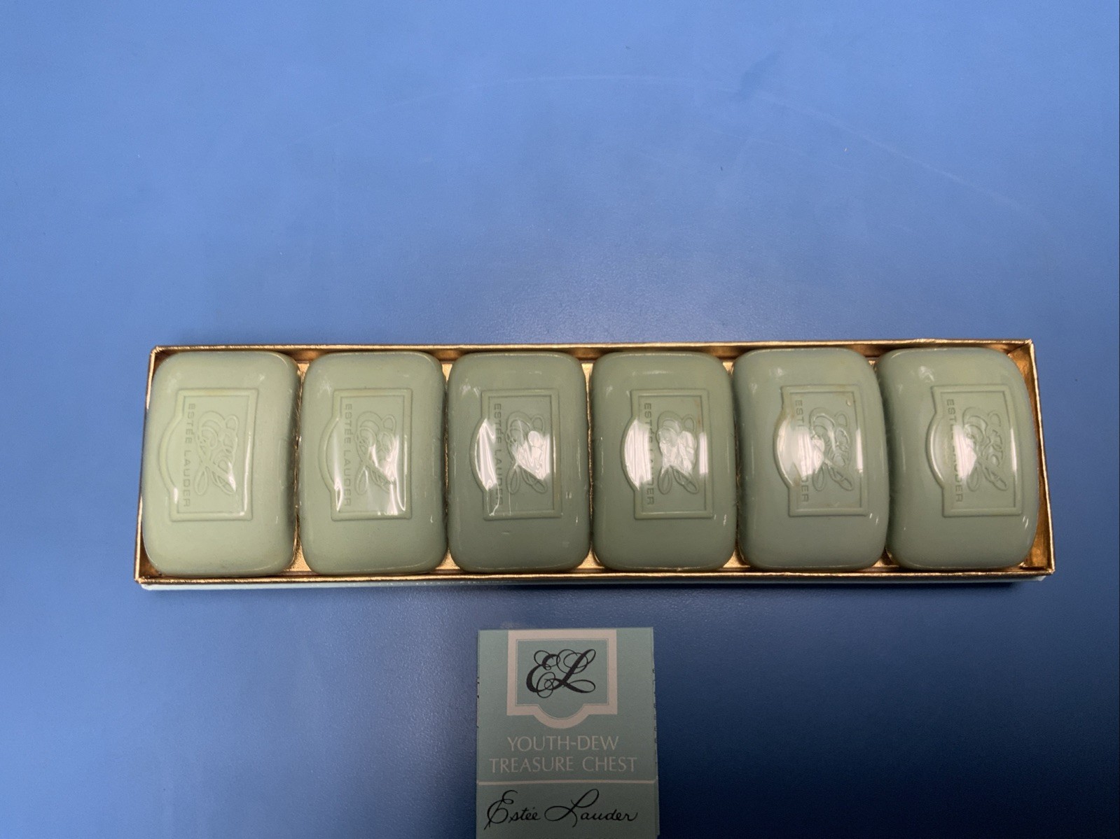 VINTAGE 80s Estée Lauder Youth Dew Guest Soap Multi Pack 6 Sealed Bars