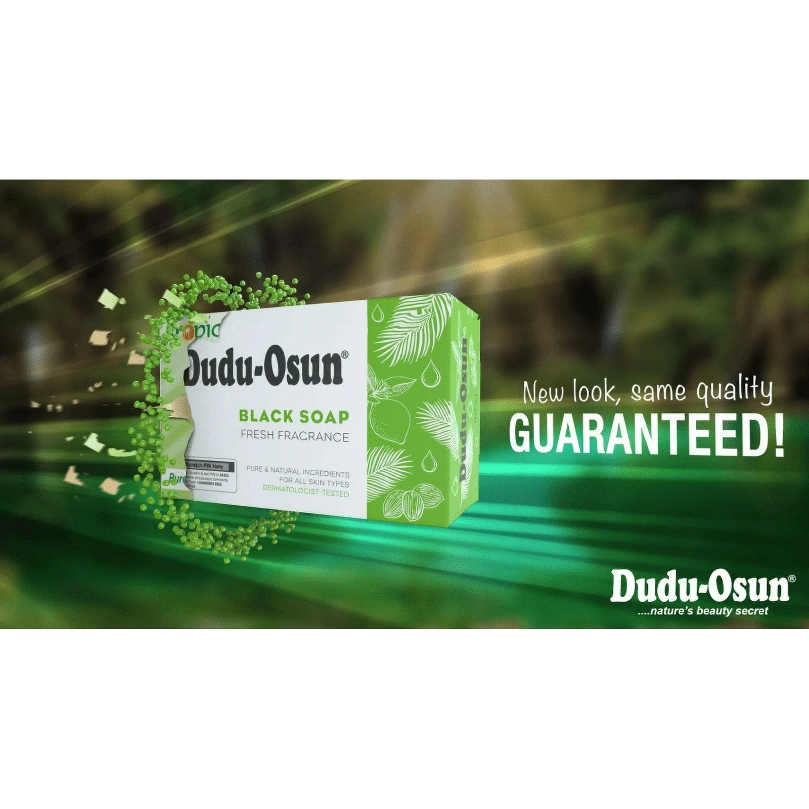 100% All Natural Dudu Osun Black Soap Anti Acne,Fungus,Blemish,Psoriasis 5 PACK!
