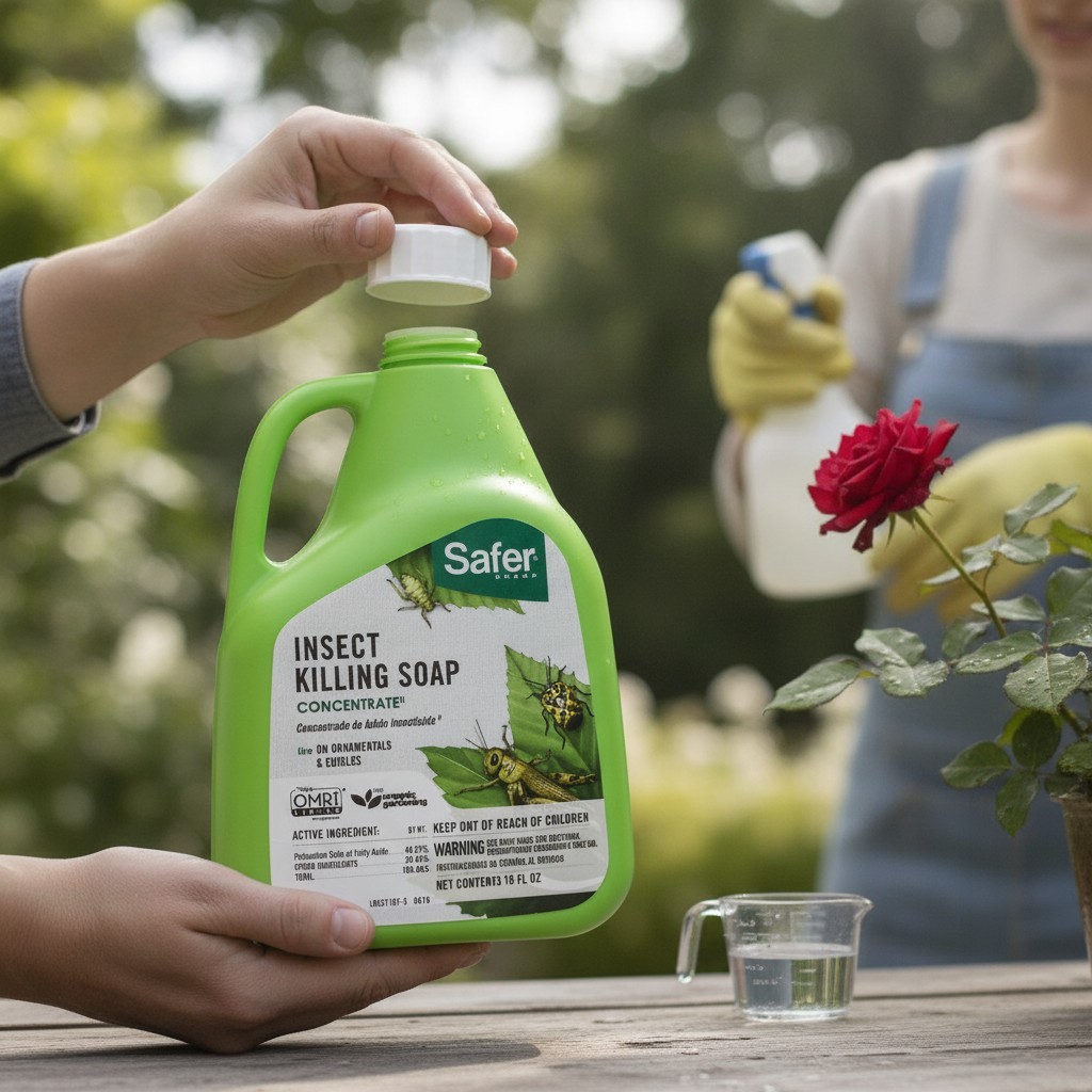 All-Natural 16 oz Insecticidal Soap Spray – Targets Aphids, Mites & Whiteflies