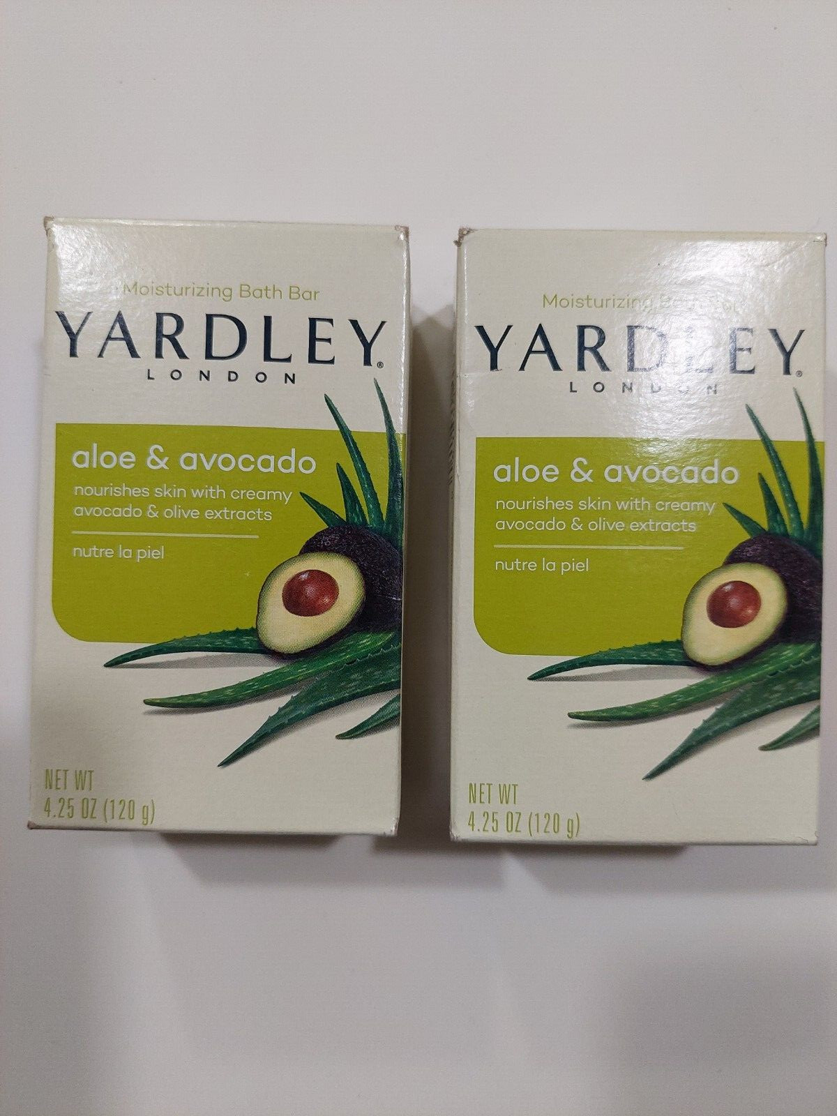 Yardley London Aloe and Avocado Moisturizing Bath Bar 4.25 oz Pack Of 2