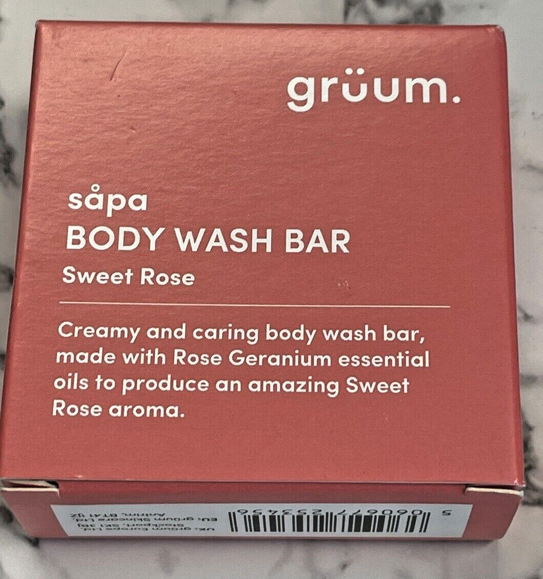 Gruum Body wash bar -45 g – Rose geranium