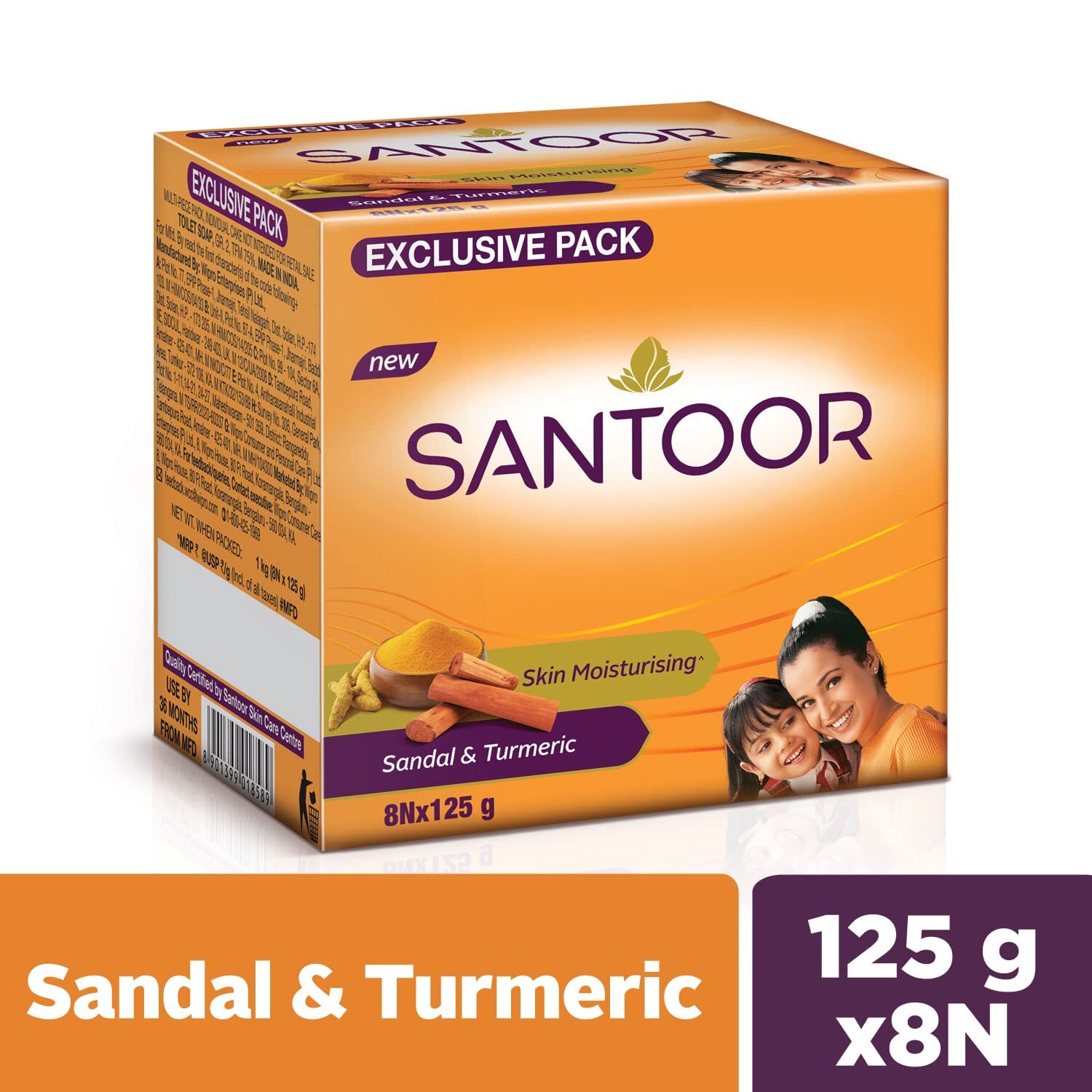 Santoor Fresh Skin Aloe Vera & Lime Bathing Soap Smooth & Soft and Younger-Look
