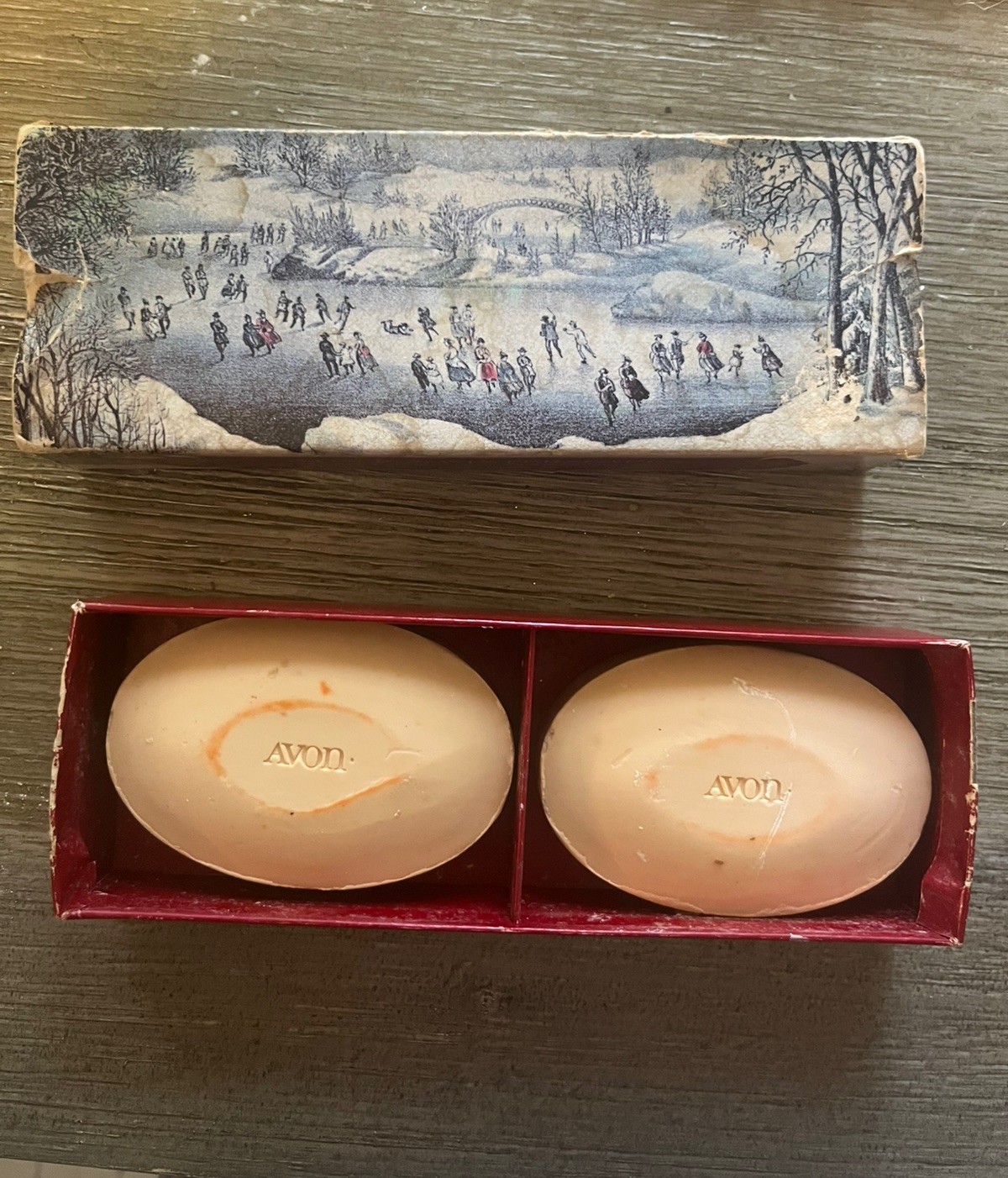 Vintage Avon Special Occasion Frangtance Soaps Bar 1876 Winterscapes Scenes