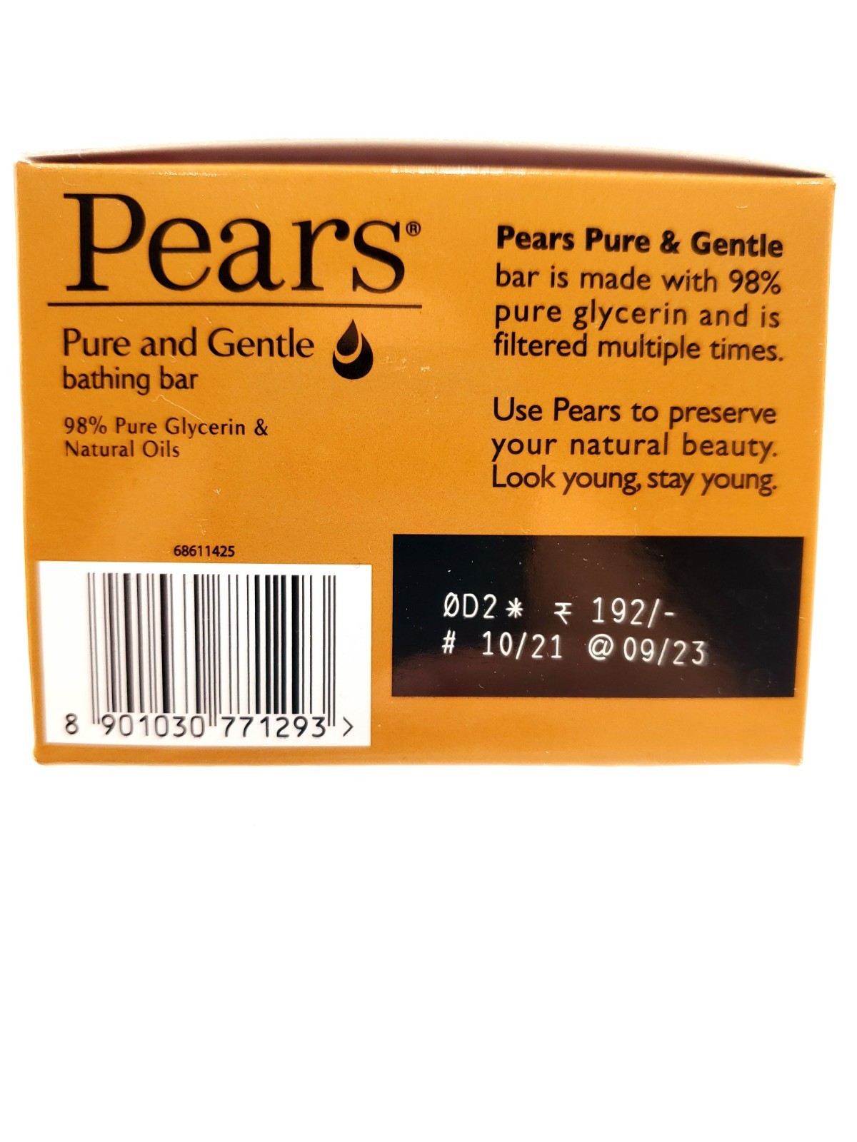 4 Pack Pears Pure Gentle Transparent Soap 4.4 oz 125 g. Bar Soap