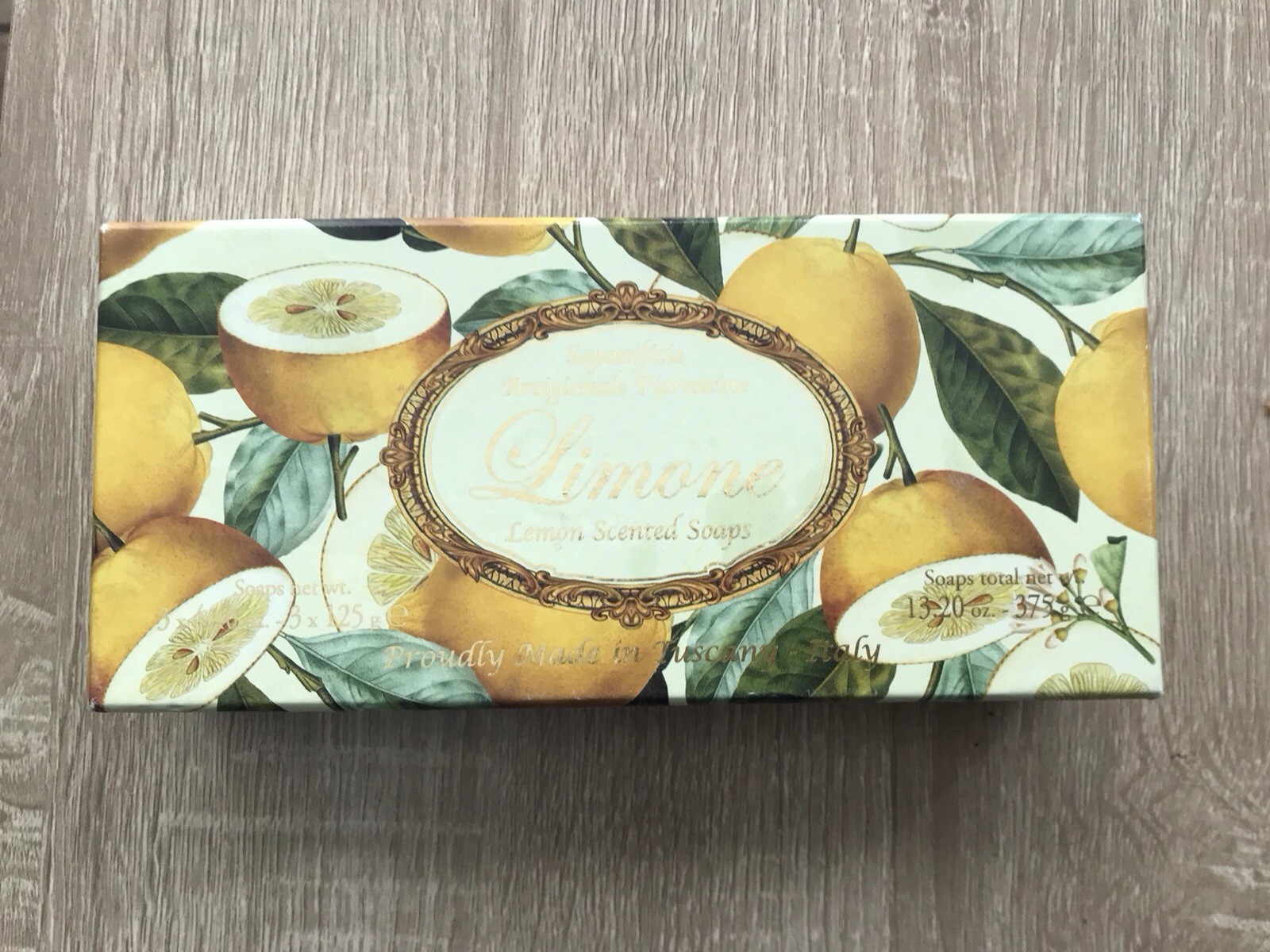 Limone Saponificio Soap, 3-Pack, 4.40 Oz, Lemon Scent, Made in Italy
