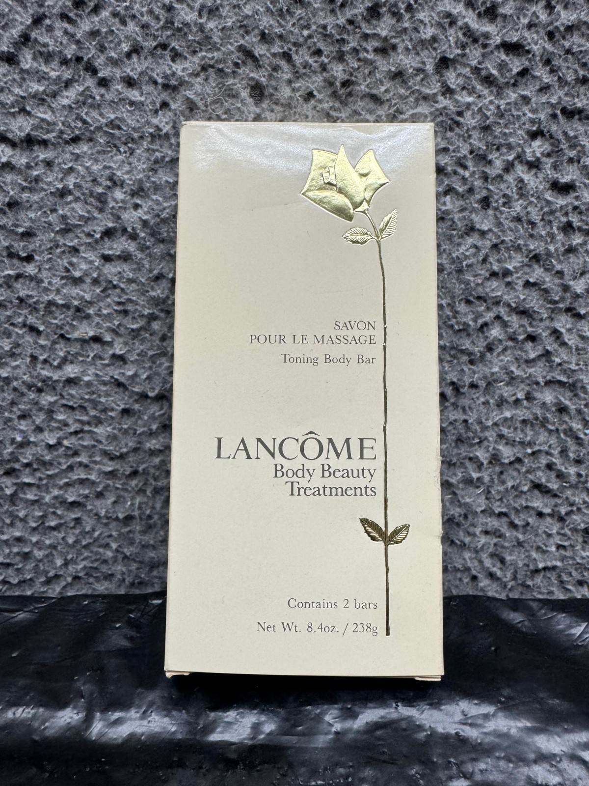 Vintage Lancome Paris Savon Pour Le Massage Toning Body Bar Set – 2 Bars 238g