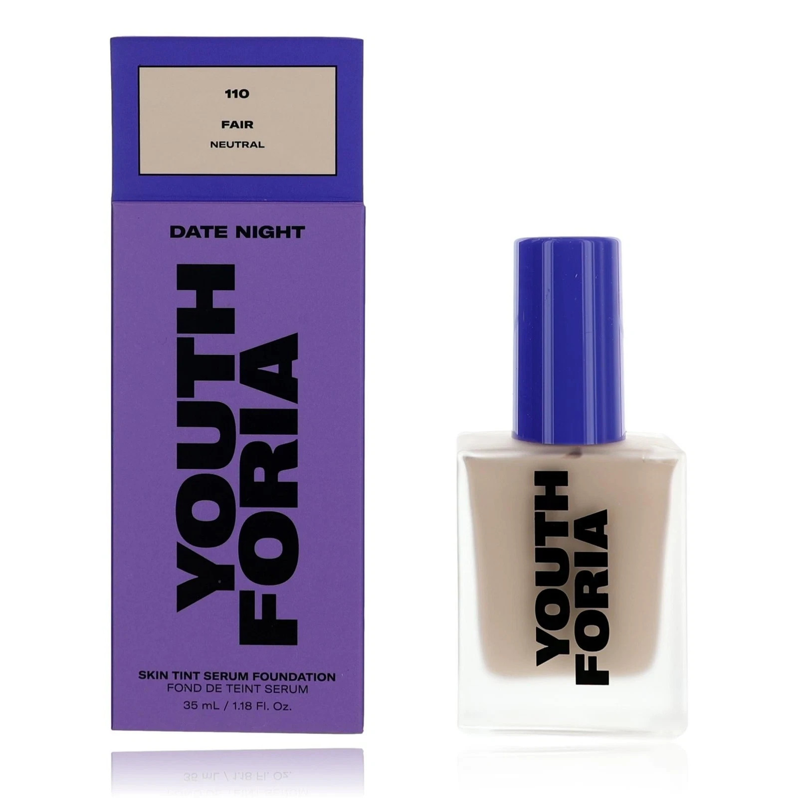 Date Night by Youthforia, 1.18 oz Skin Tint Serum Foundation- 180 Light $48