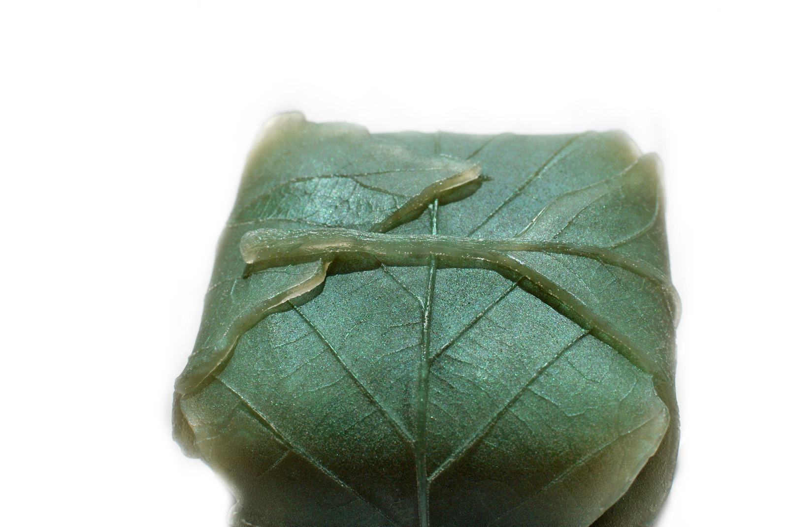 Folded Leaf Soap – Handmade Soap in Pennsylvania Green Color – Glycerin Soap