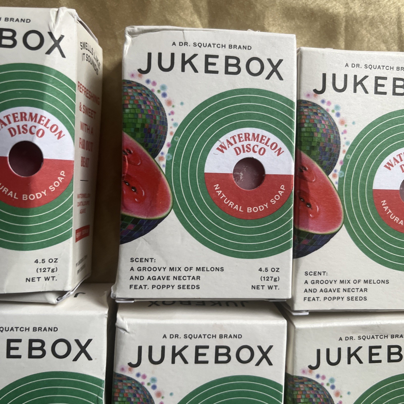 Jukebox Natural Body Bar Soap Watermelon Disco 4.5 OZ (7 Bars)