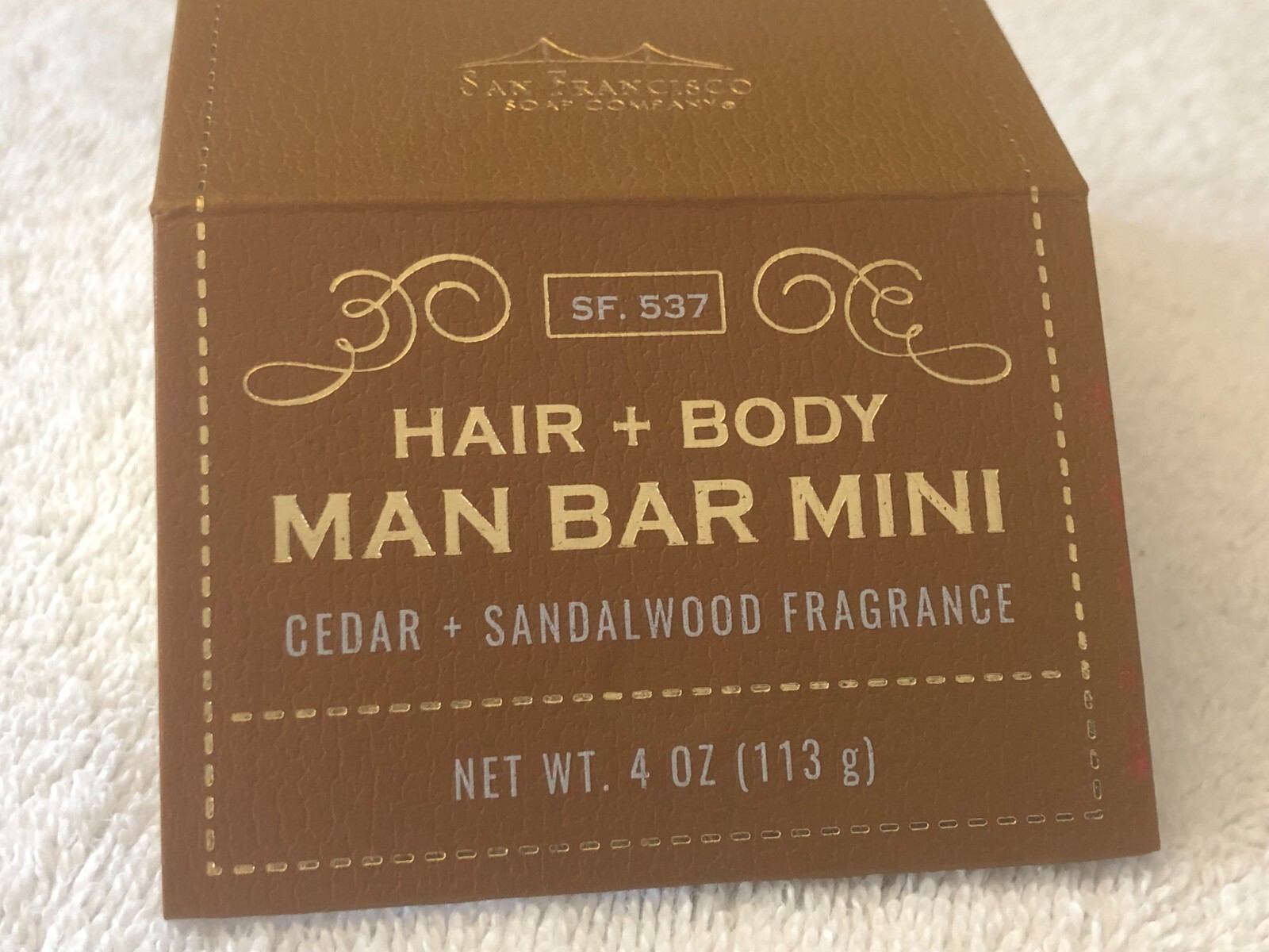 San Francisco Soap Company Man Bar Shampoo Bar 4 Ounce (Cedar + Sandalwood)