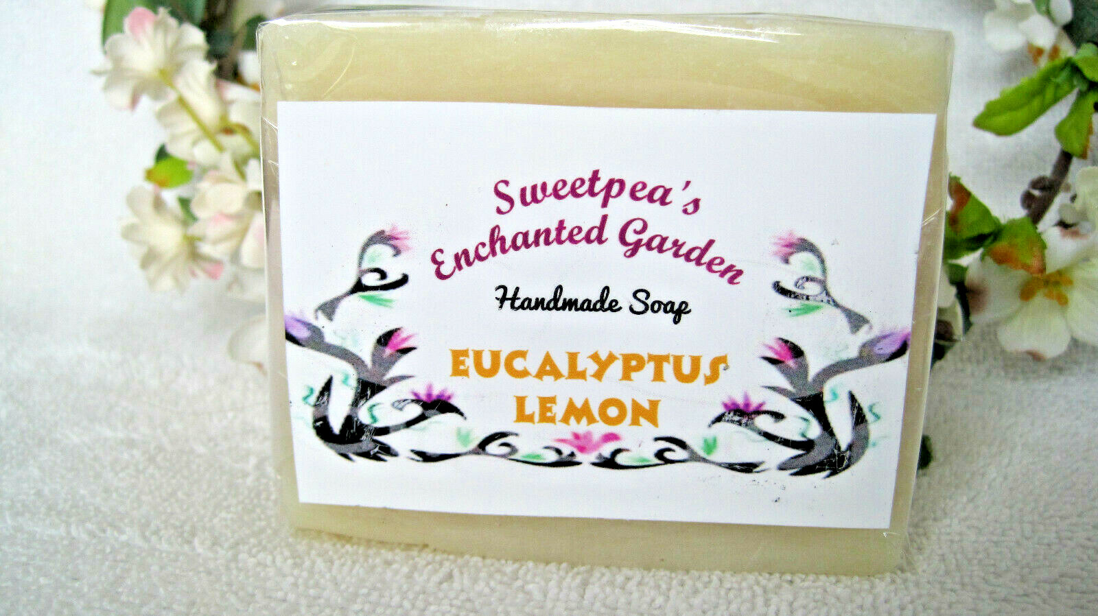 “EUCALYPTUS LEMON” HANDMADE NATURAL & ORGANIC VEGAN SOAP, Travel Size Bars