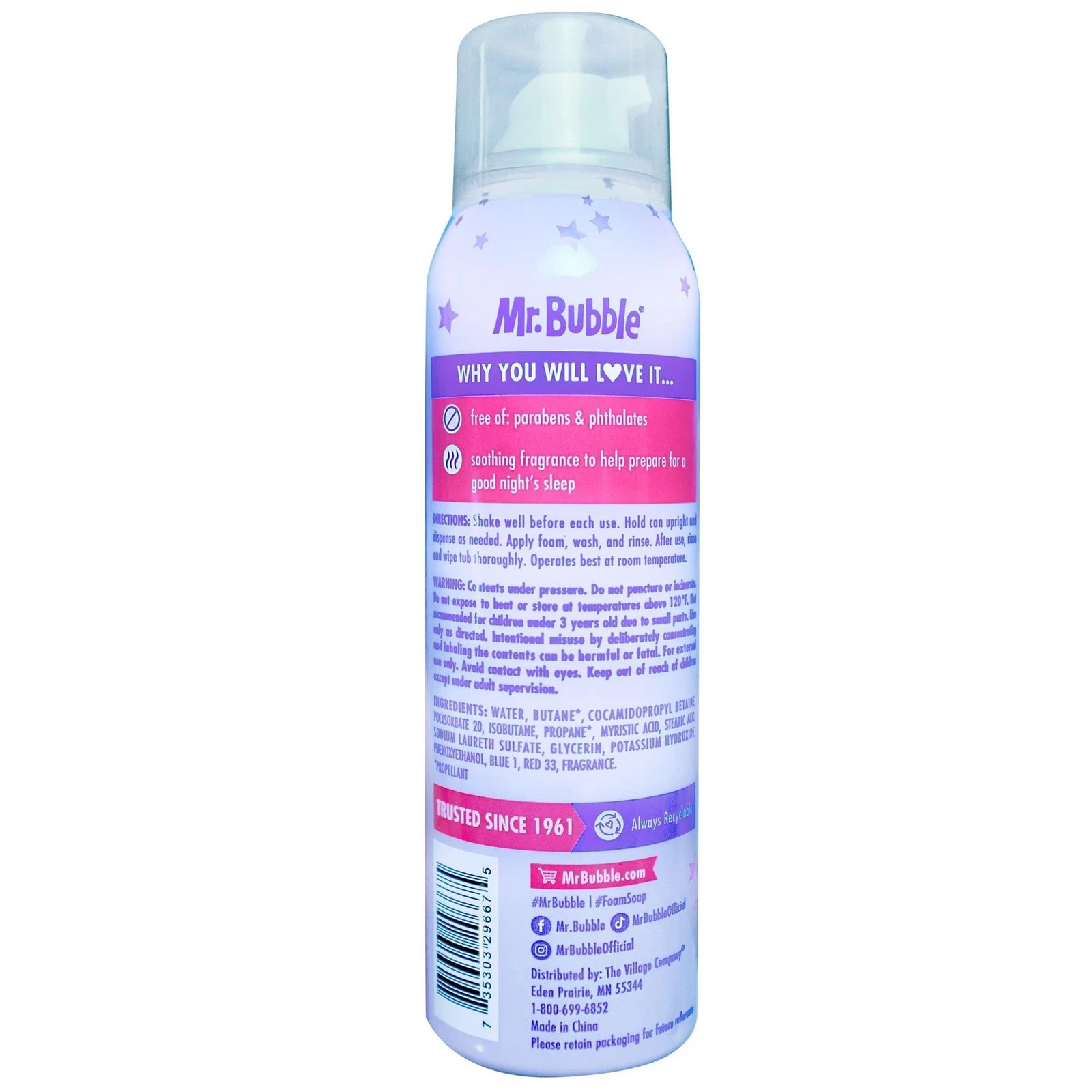 Mr. Bubble Calm & Sleep Foam Soap, 4 oz, 4 pack 4 Ounce (Pack of 4)