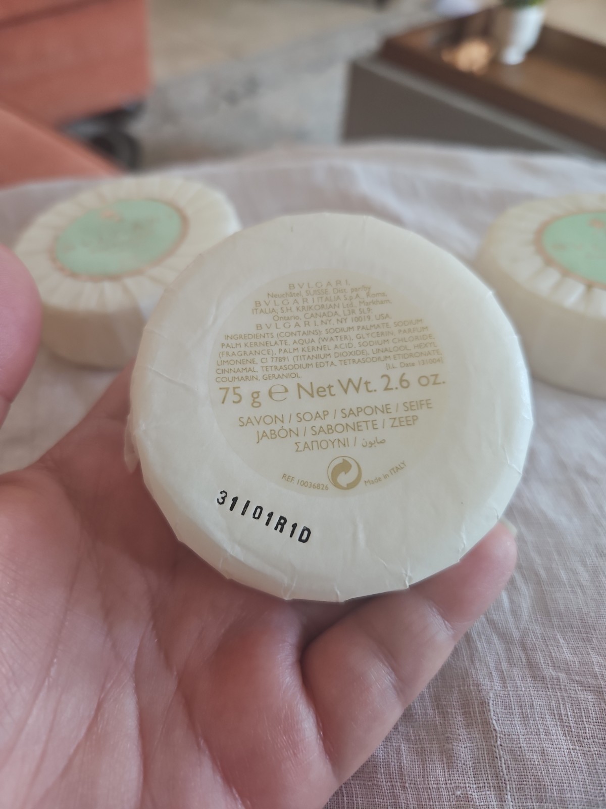 New Bvlgari Eau Parfumee au the vert 2.6 oz Soap Savon