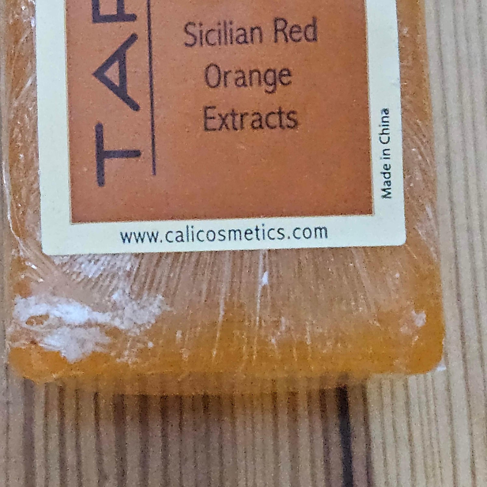 Tarocco Glycerin Skin Care Soap, Sicilin Red Orange, Travel Size 35g, Lot of 5