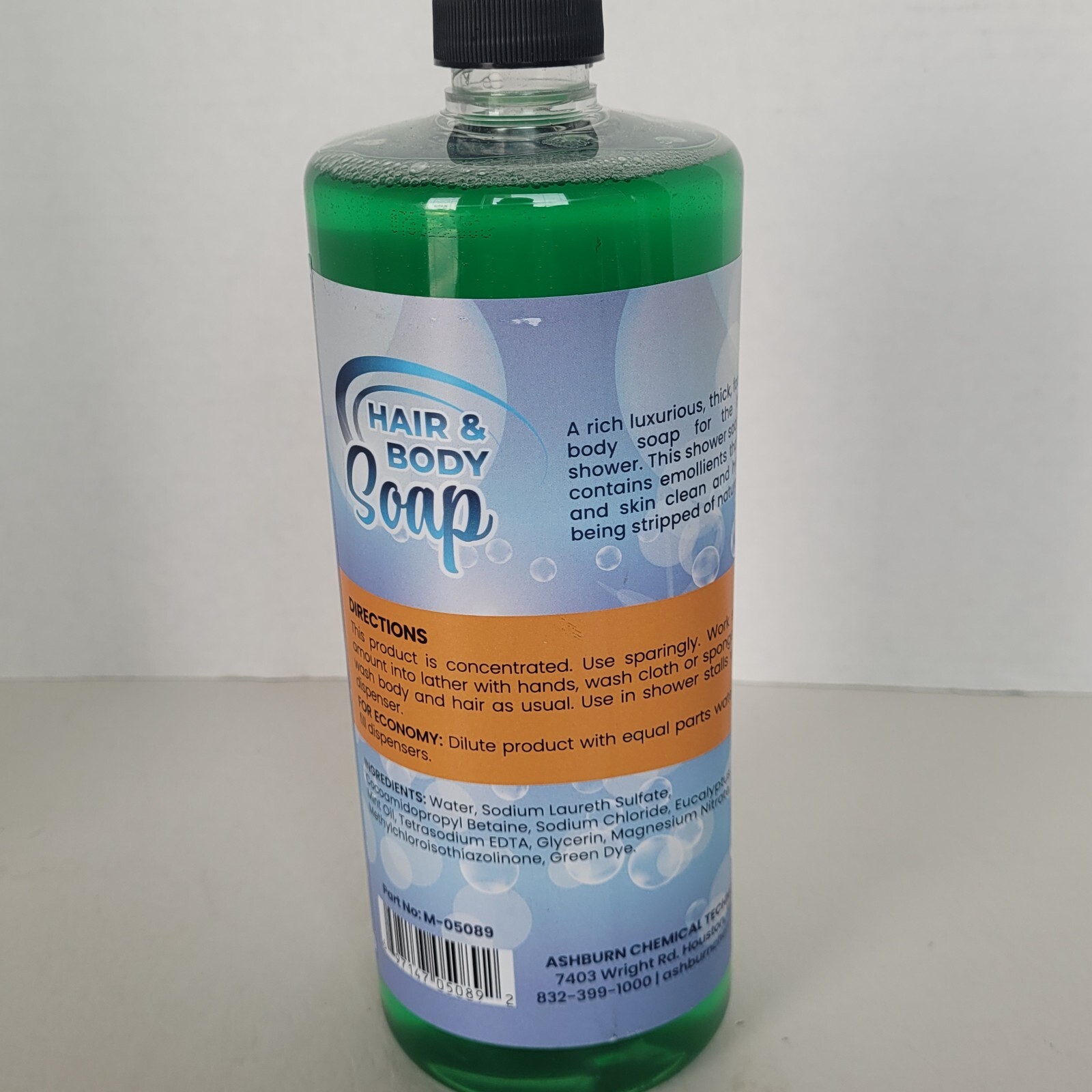 Hair & Body Soap Concentrated Conditions Skin For Dispensers Face Hotel 1 Quart