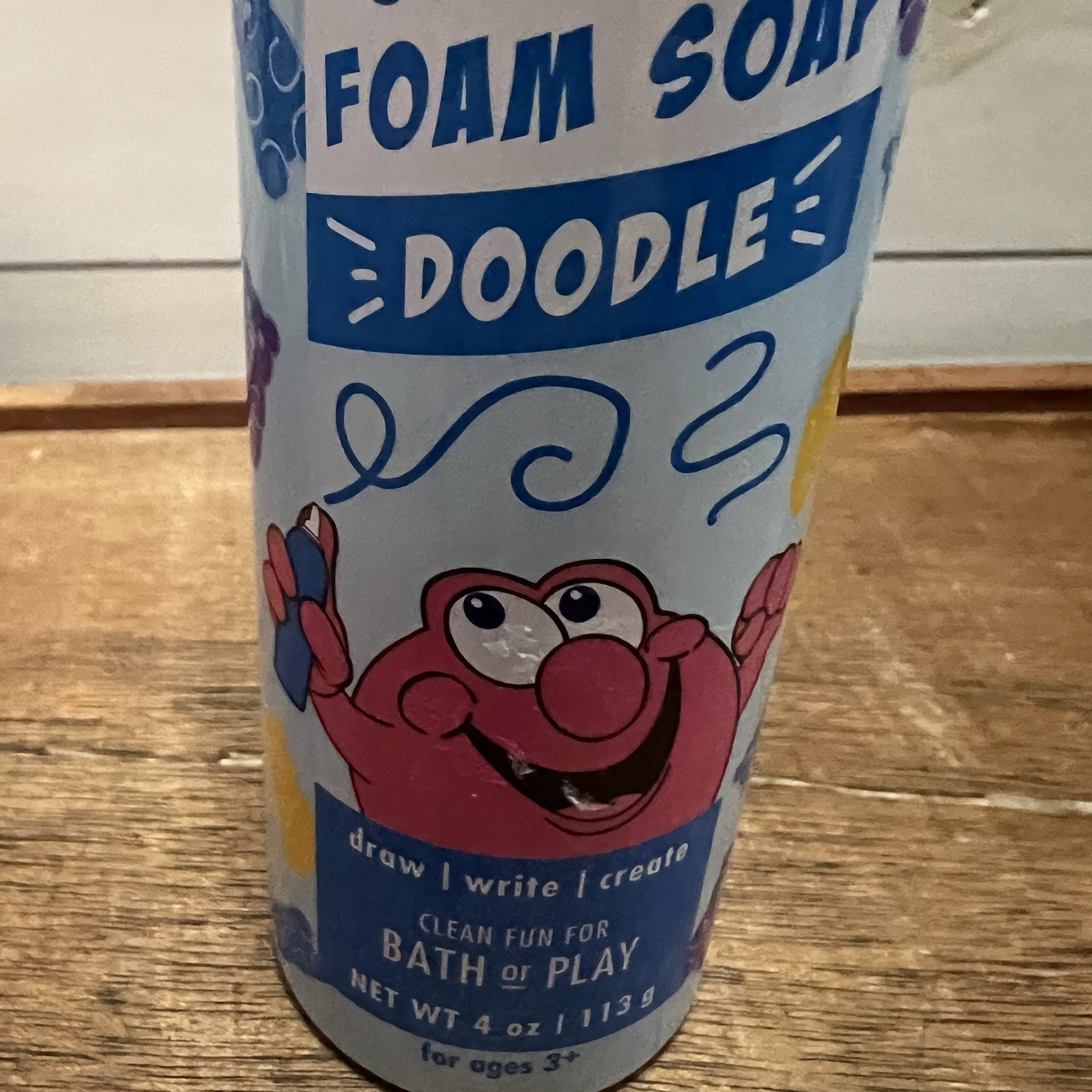 MR BUBBLE BLUE Gummy Best Foam Soap Doodle 4 Oz Draw Write Create