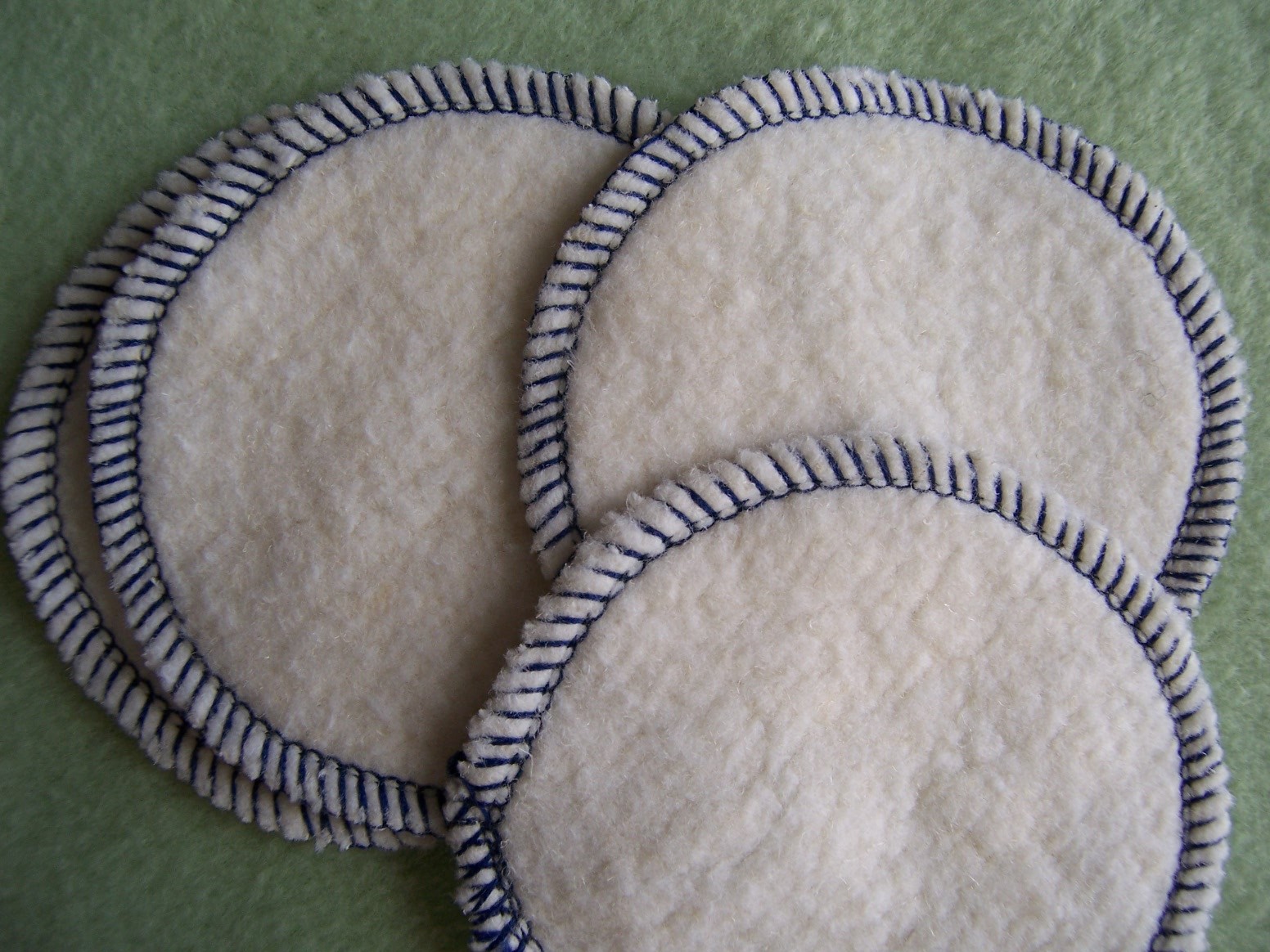 Hemp Organic Cotton Facial Cleansing Rounds Pads Washable Reusable Eco Friendly