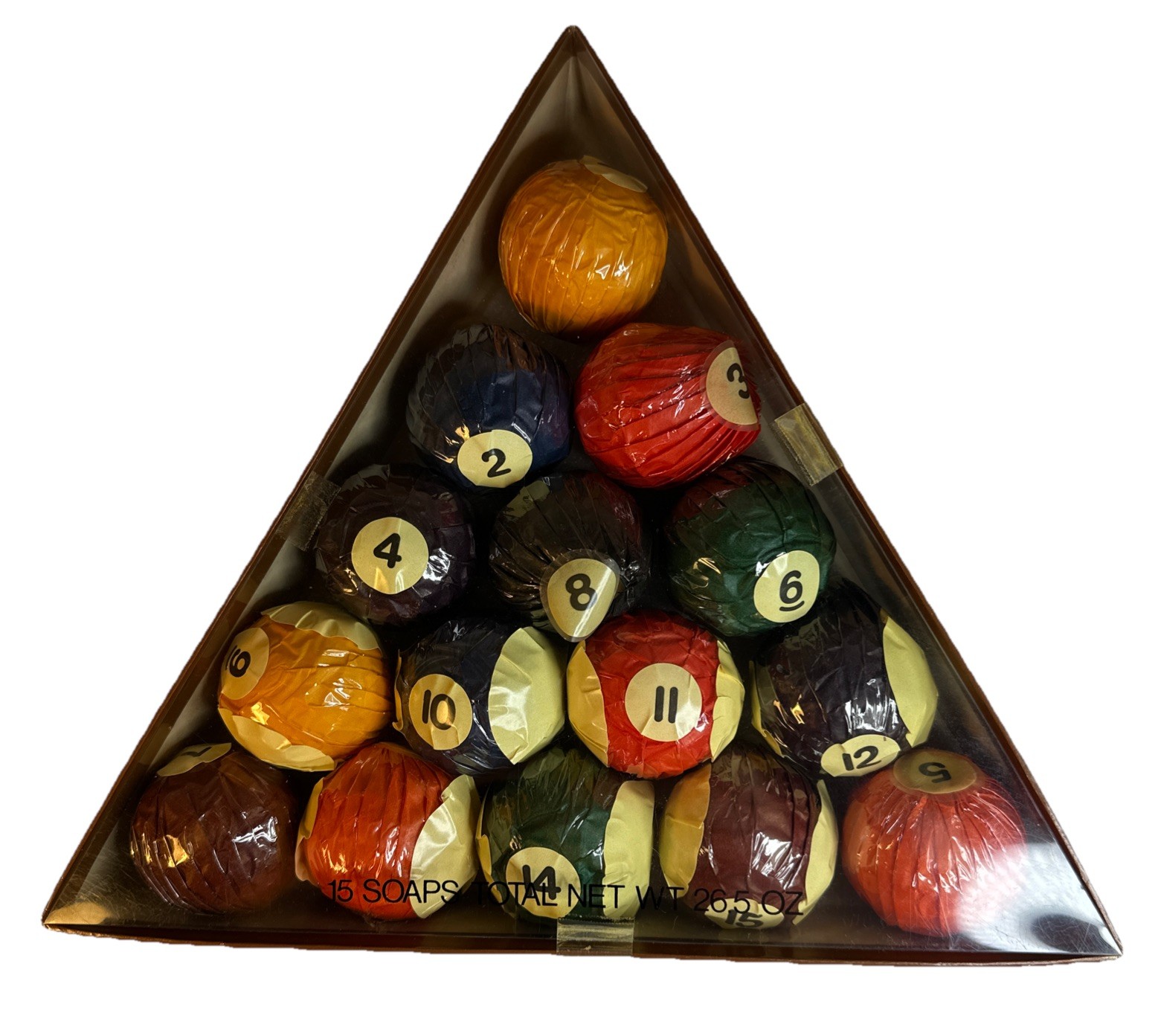 Vintage NOS Neiman Marcus Billiard Pool Balls Wrapped Soap Cakes Bars Novelty