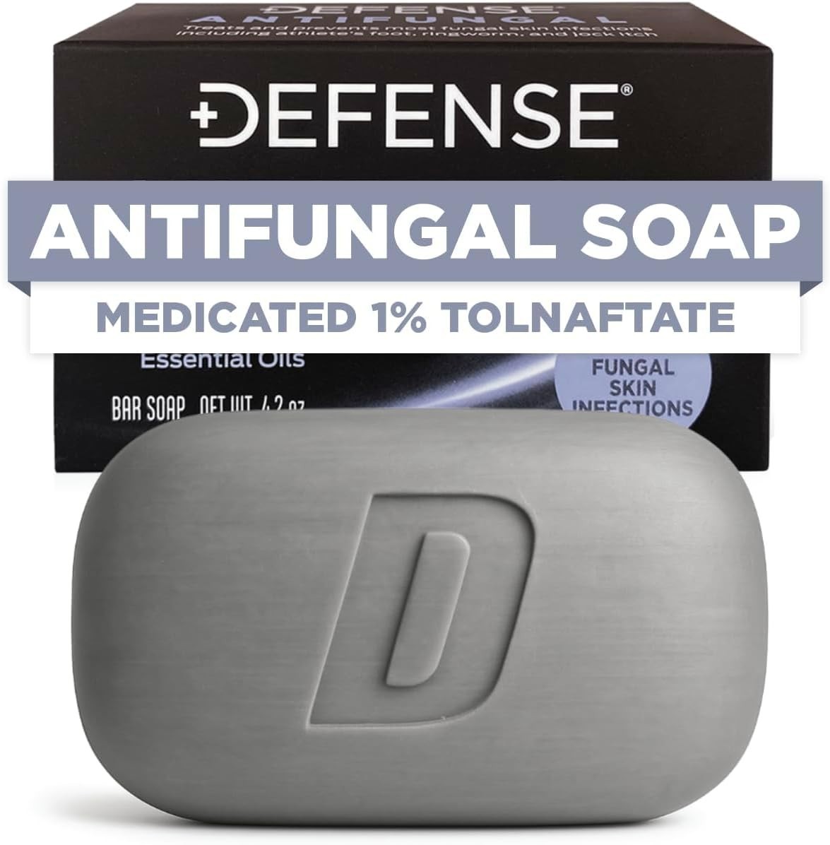 Defense Antifungal Soap 4.2oz – Easy Medicated Solution for Skin Infections