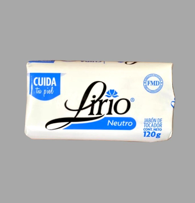Lirio Neutro Jabón de Tocador 120g Mexican Neutral Bar Soap