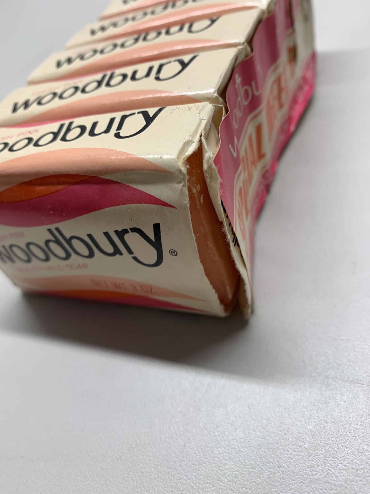 Vintage Woodbury Fresh Pink Beauty Mild Soap Bars Lot Of 6 New NOS