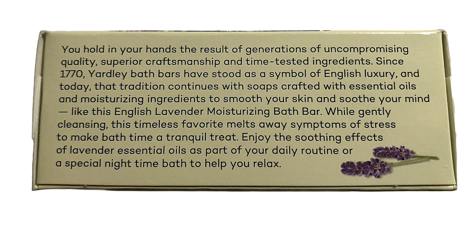 1-Bar YARDLEY London English Lavender Calms & Soothes/ Pure lavender-1-4.25 OZ