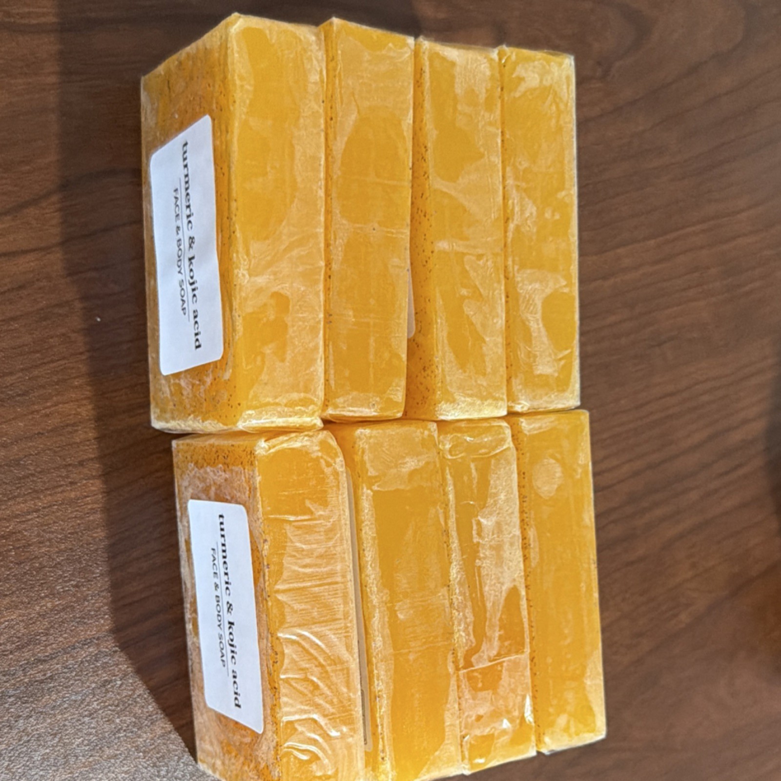 8 for $20 Turmeric & Kojic Acid Moisturizing Brightening Face & Body Soap 100g.