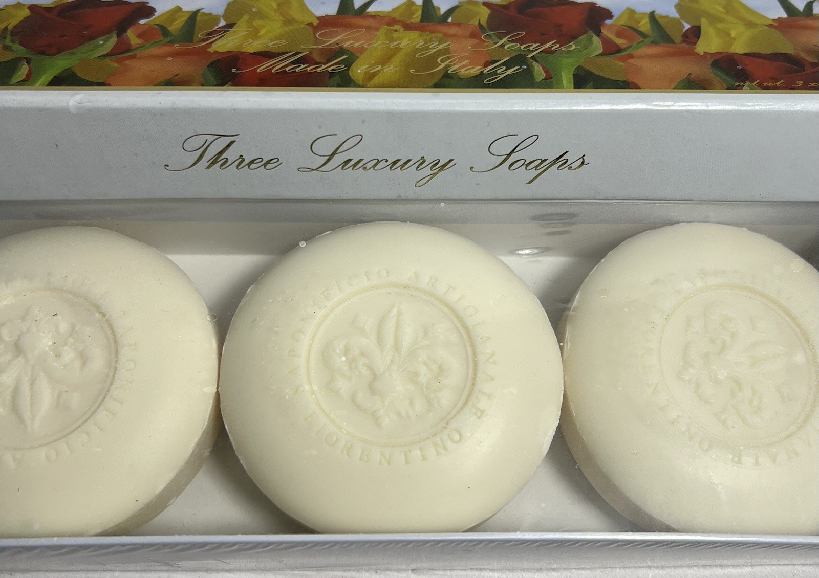 Tuscany Rose Saponificio Artigianale Florentino Scented Soap 3 Bars In Box Italy